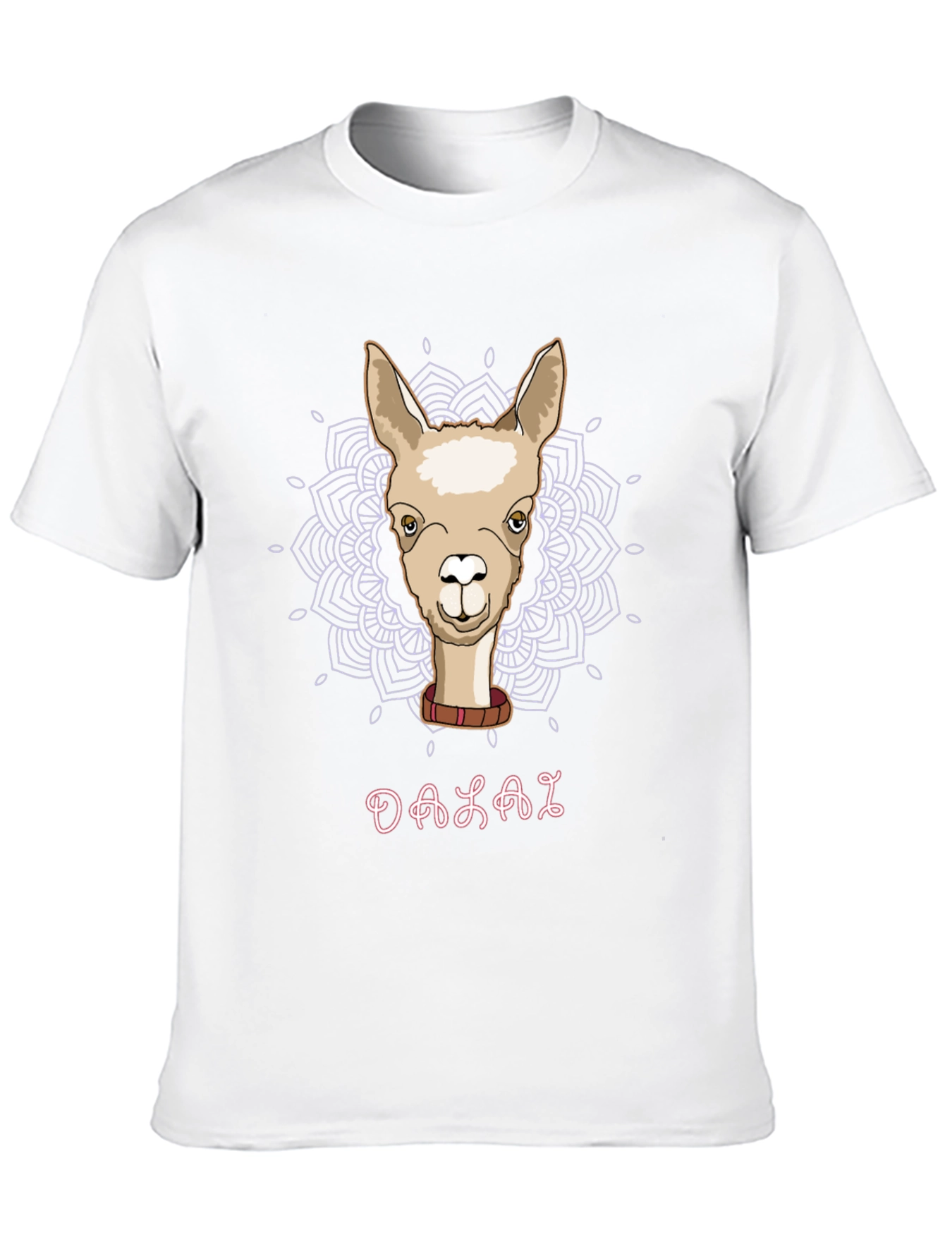 Black Llama Mandala Graphic T-Shirt - Unique Design view 10