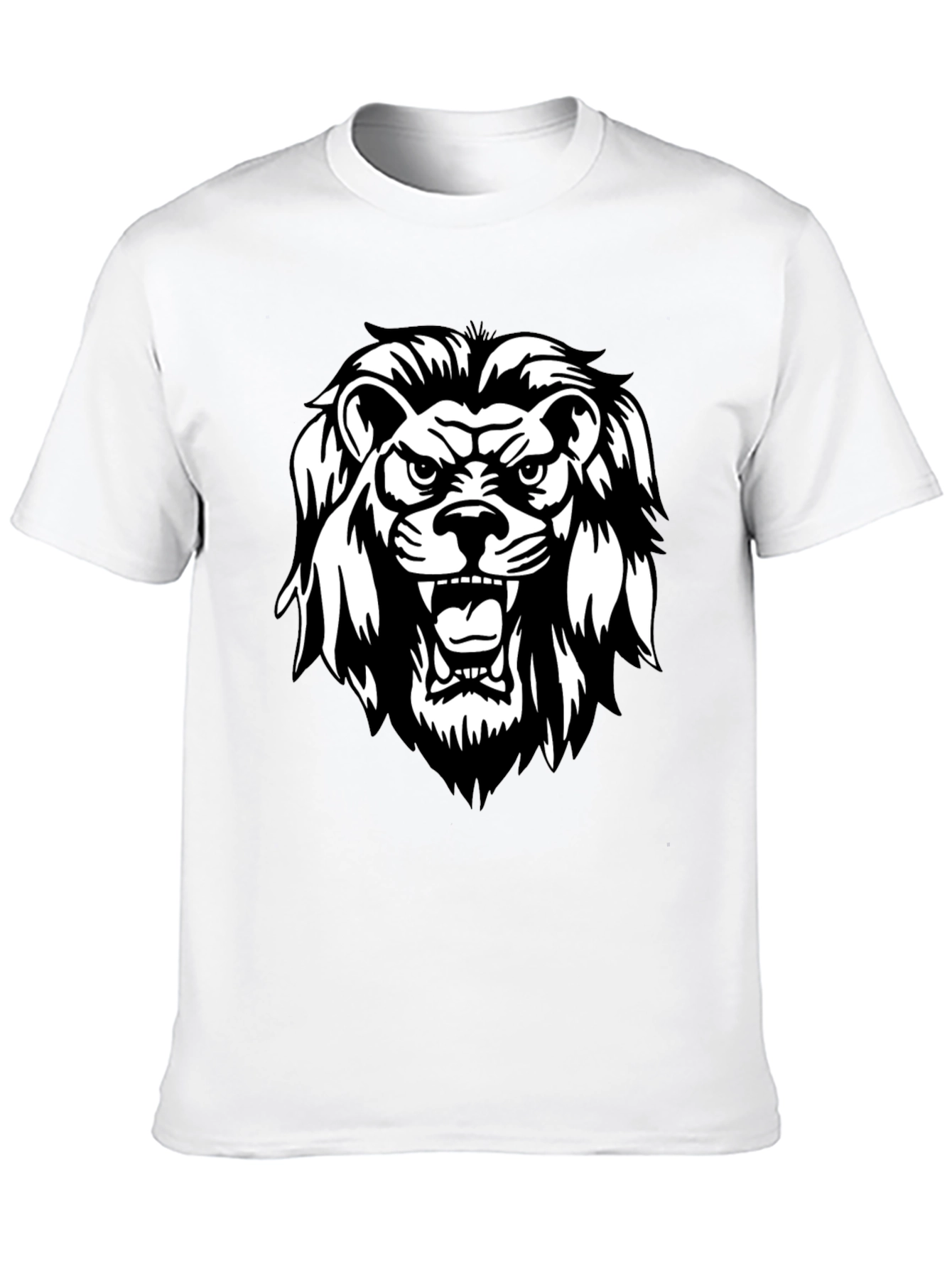 Black Black Lion Graphic Tee - Fierce & Stylish view 10