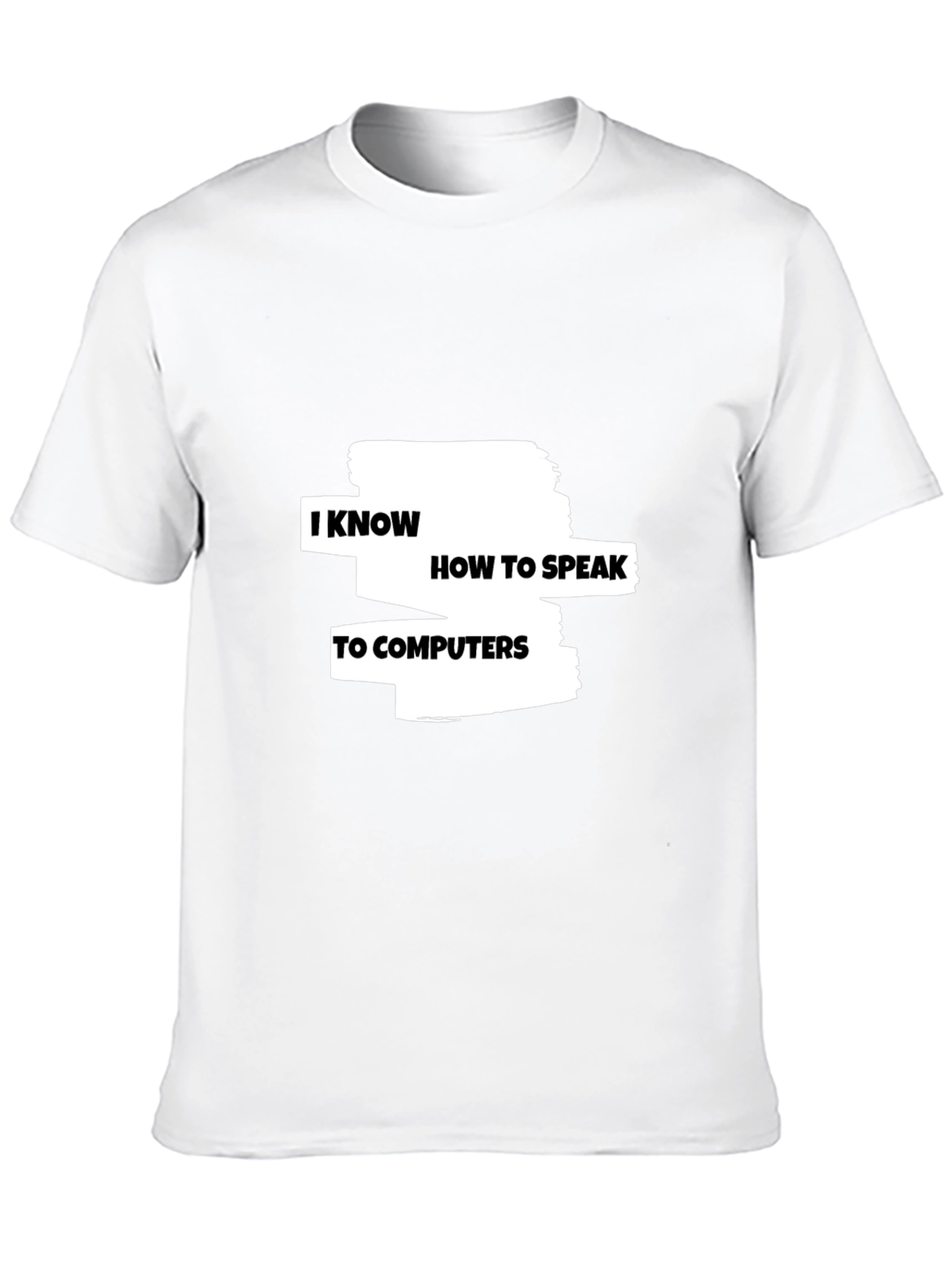 Black I Know How To Speak To Computers Graphic Tee view 10