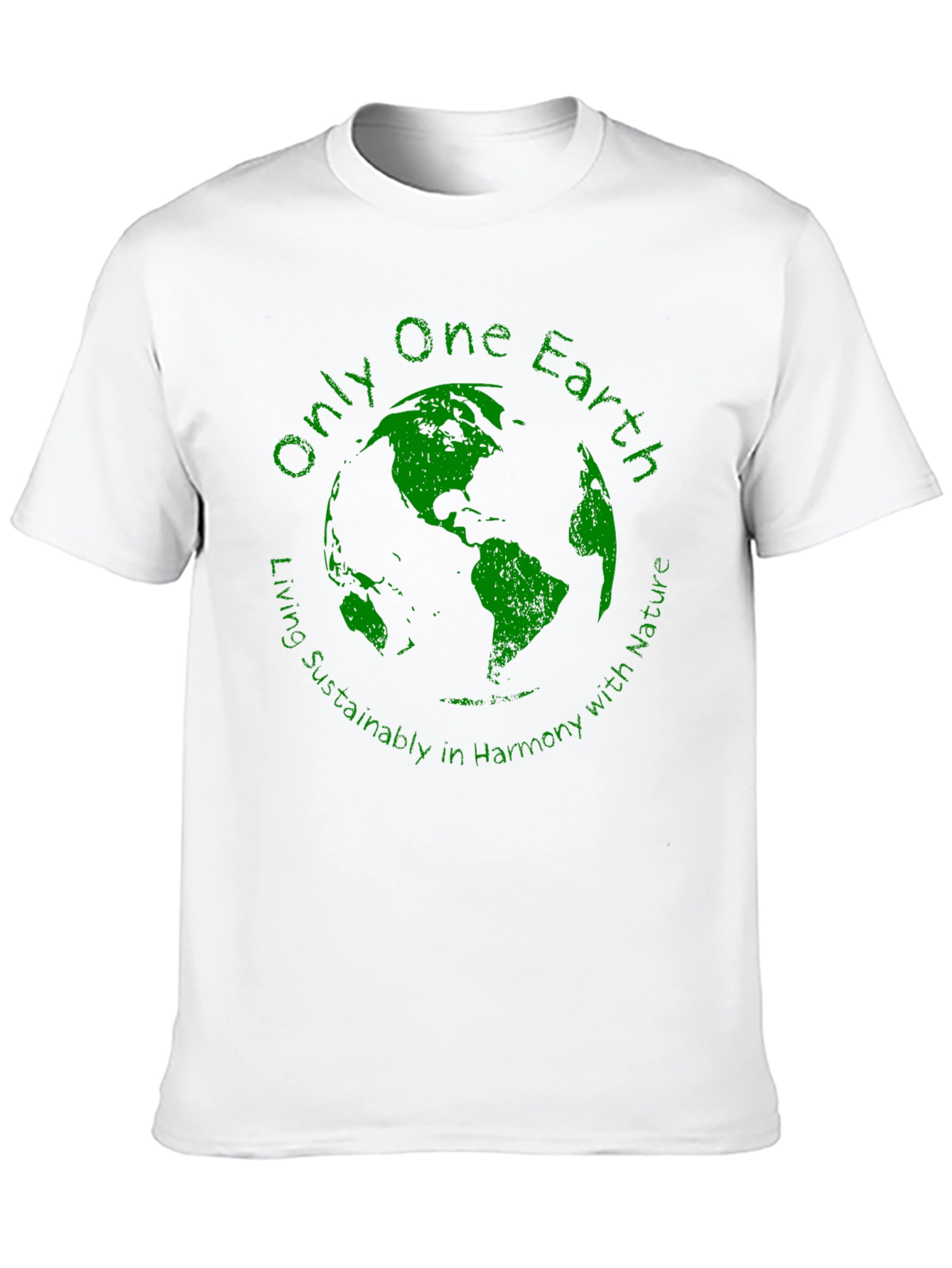 Black Eco-Friendly 'Only One Earth' Graphic T-Shirt view 10