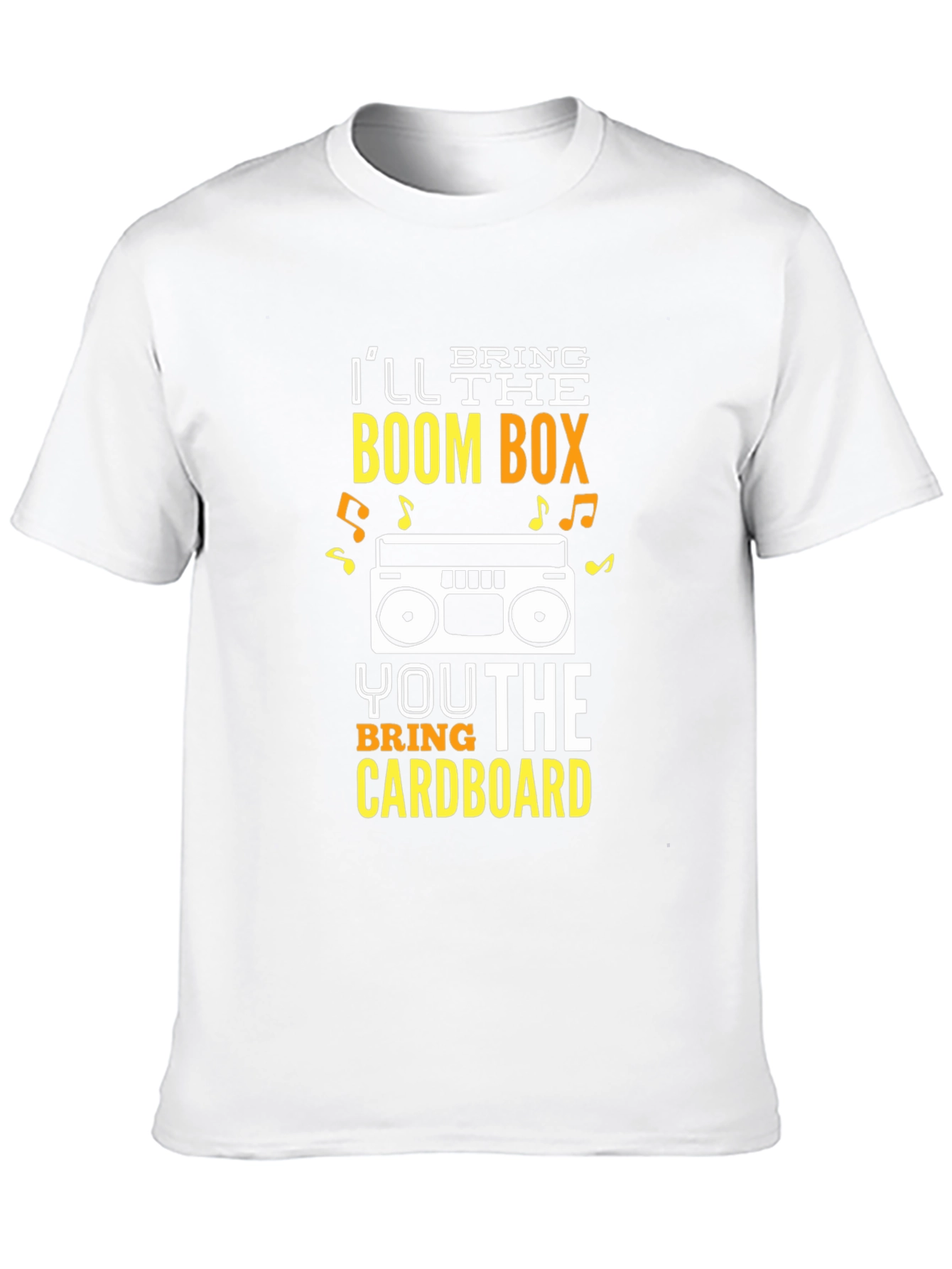 Black Boombox & Cardboard T-Shirt - Dance Party Tee view 10