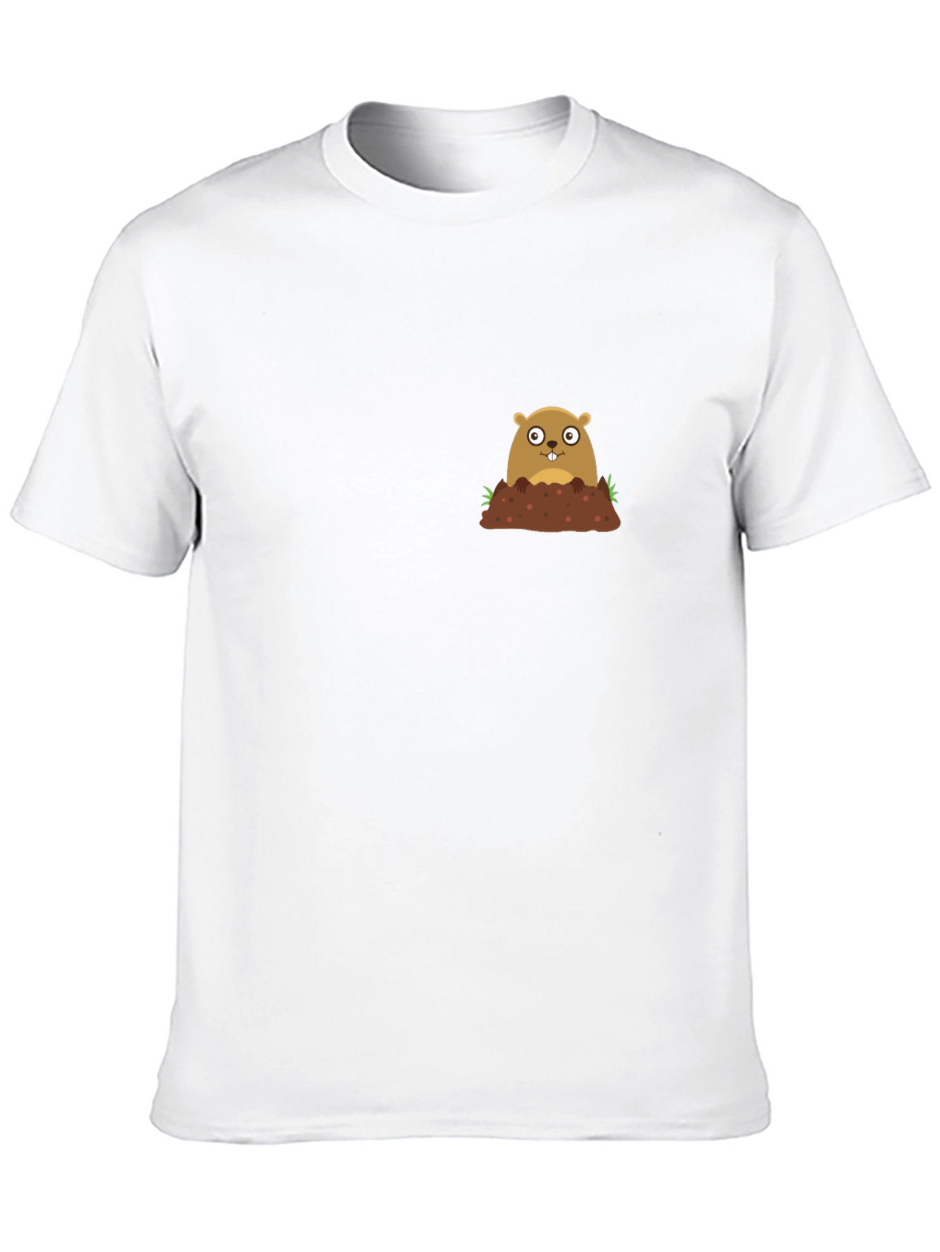 Black Groundhog Day T-Shirt - Cute Mole Graphic Tee view 10