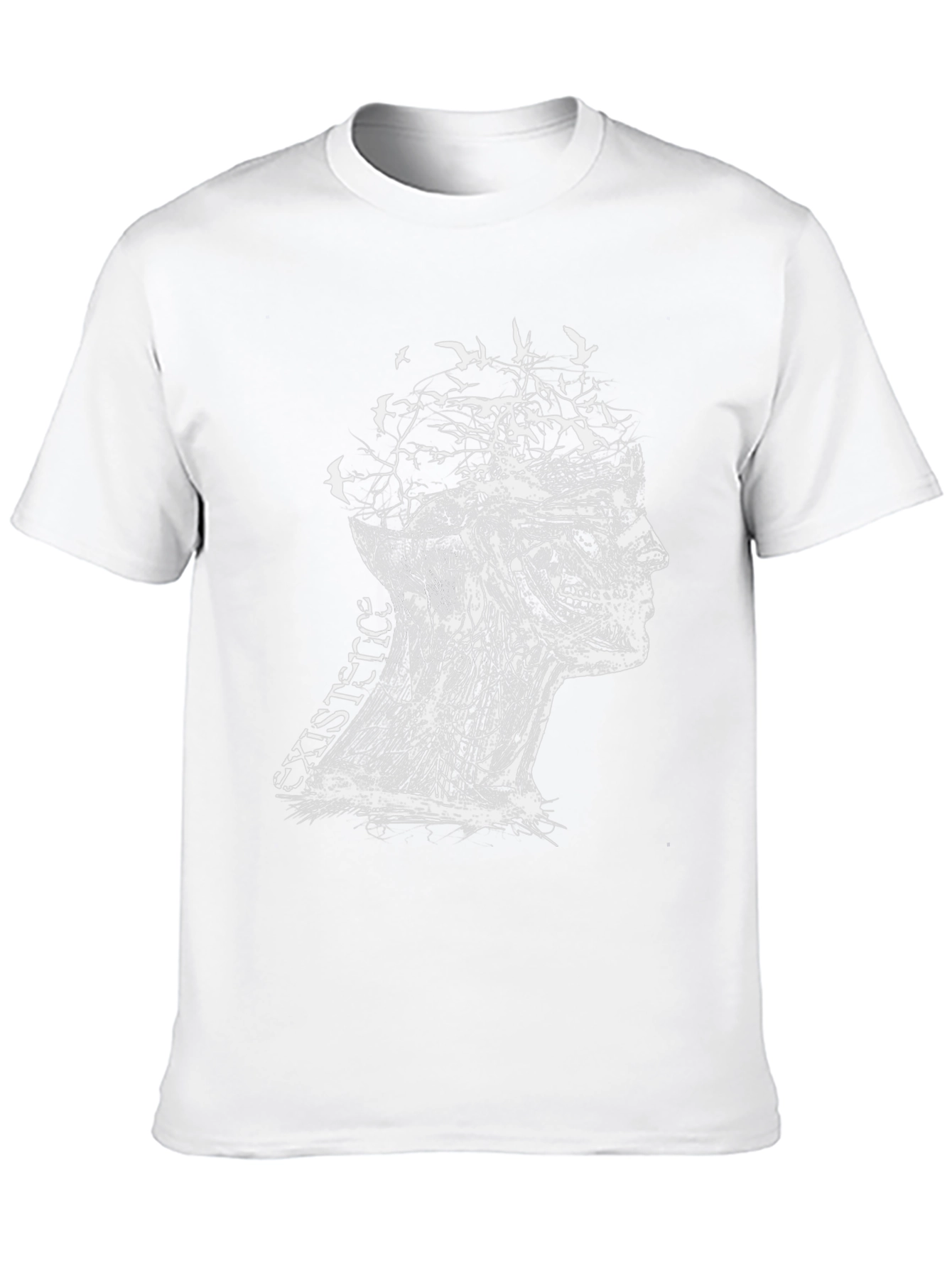 Black Existence Graphic Print Black T-Shirt view 10