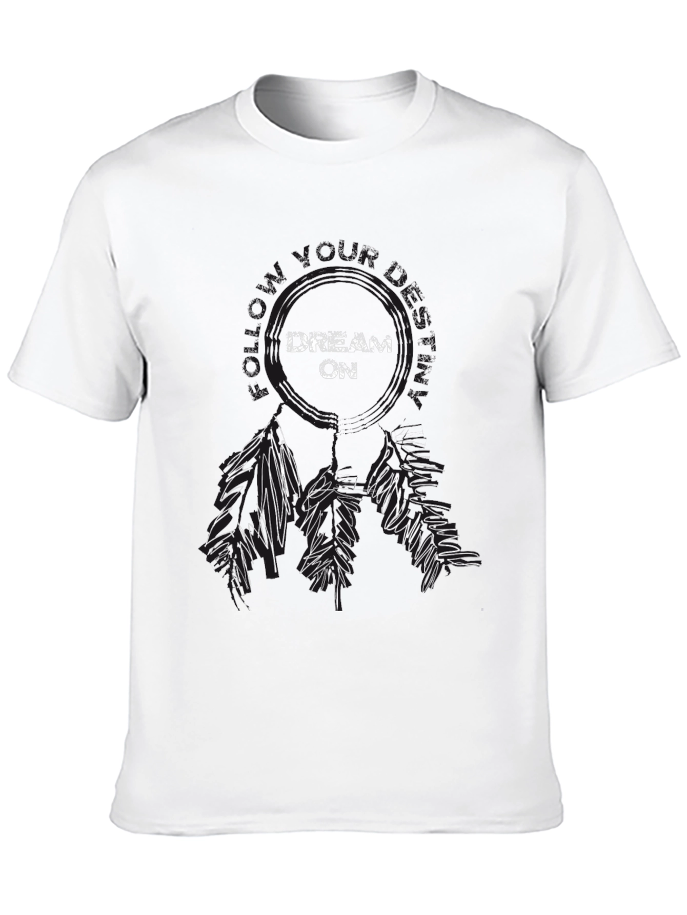 Black Dream On Graphic Tee - Black Casual Shirt view 10