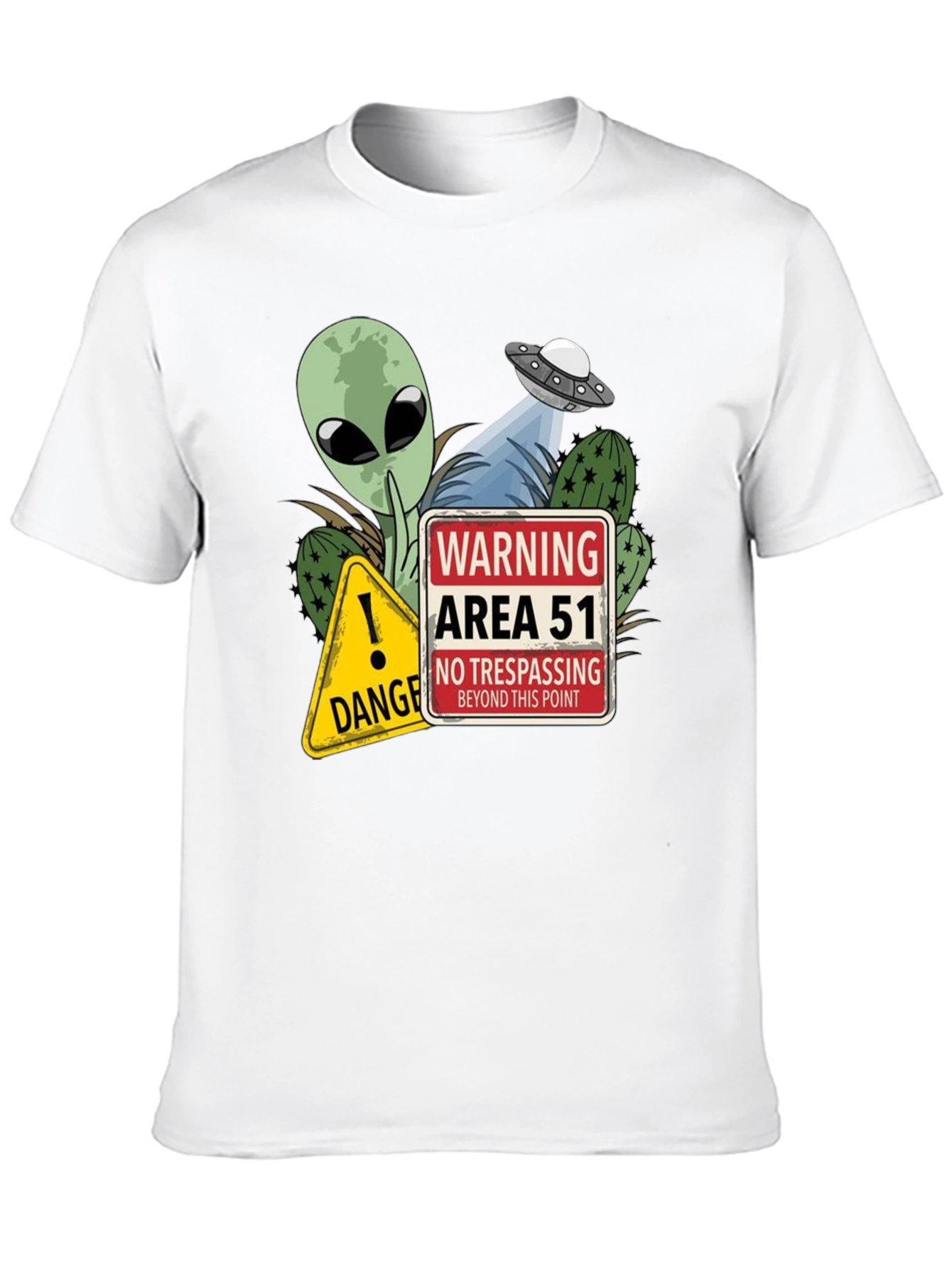 Area 51 Alien UFO Graphic T-Shirt - 10