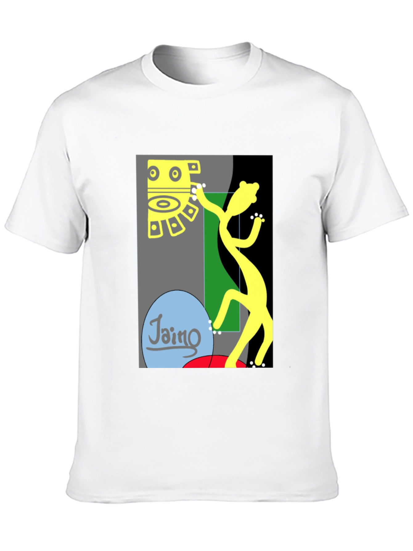 Black Abstract Art Tee - Cool Graphic Design T-Shirt view 10