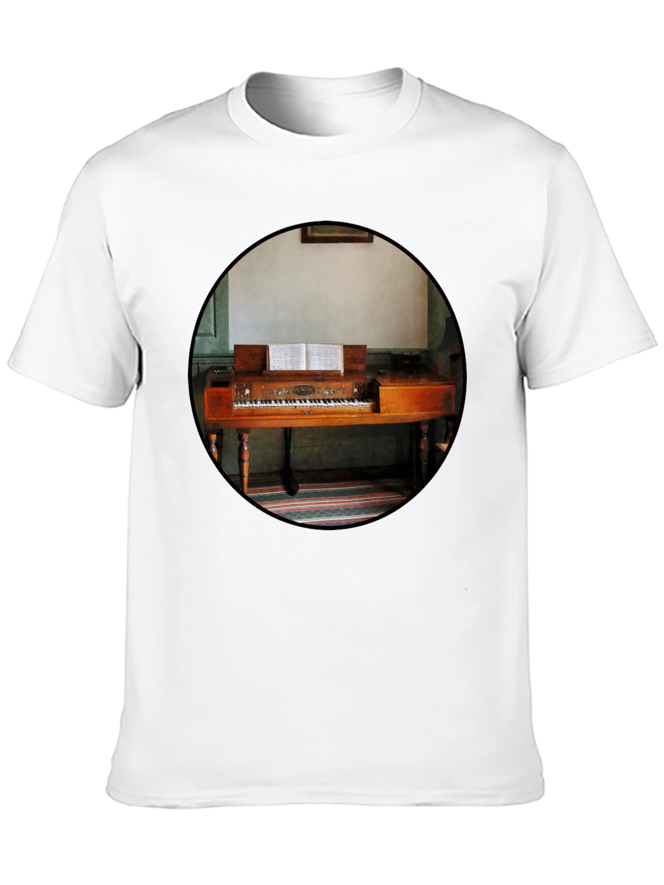 Vintage Piano T-Shirt - Unique Music Lover Tee - 10