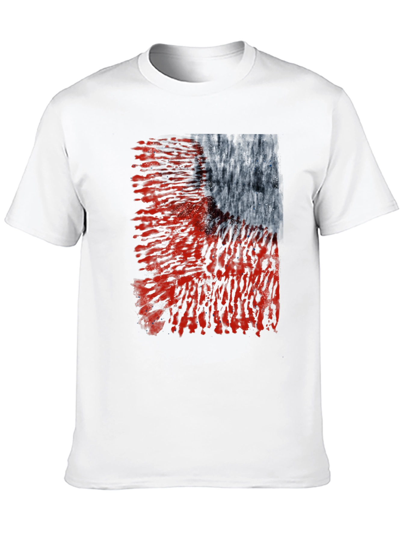 Black Abstract Graphic Black T-Shirt view 10