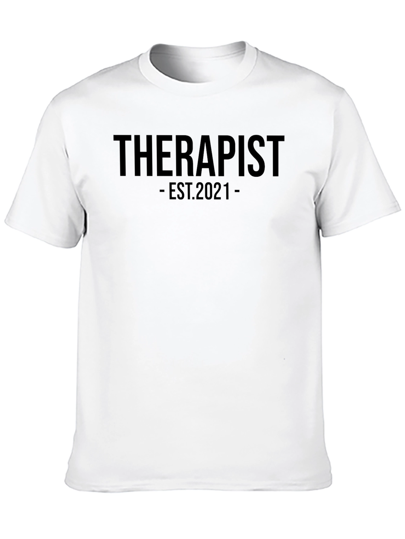 Black Therapist EST. 2021 T-Shirt - Premium Unisex Tee view 10