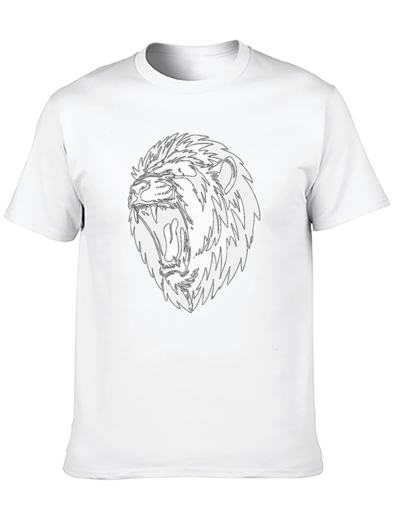 Black Lion Graphic Tee - Black Cotton Blend view 10
