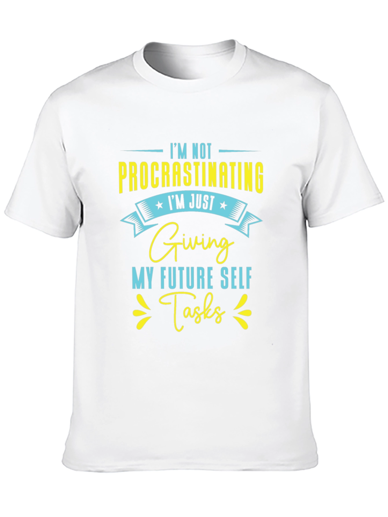 Black Funny "Procrastinating" Graphic T-Shirt view 10