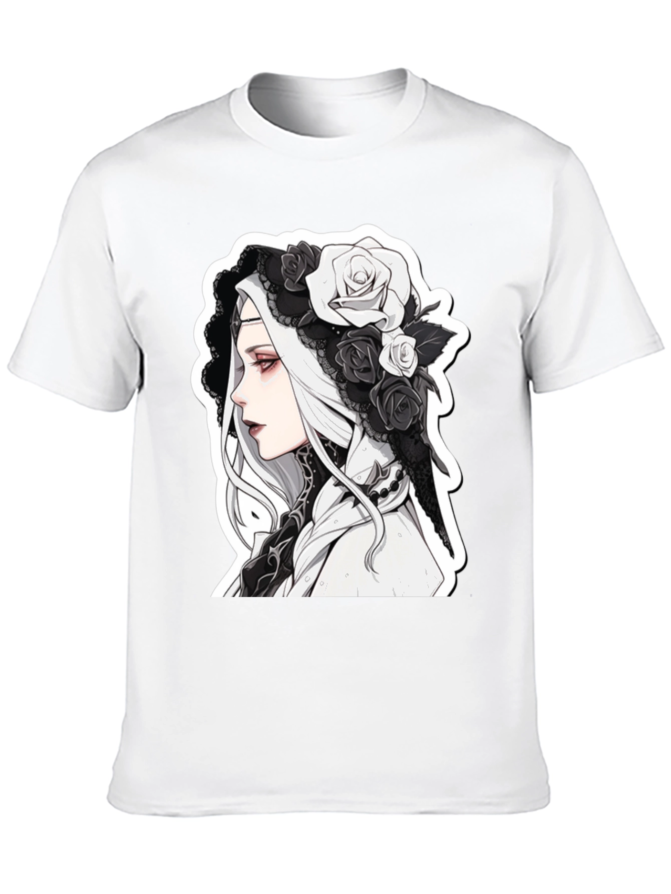 Gothic Anime Black T-Shirt - 10