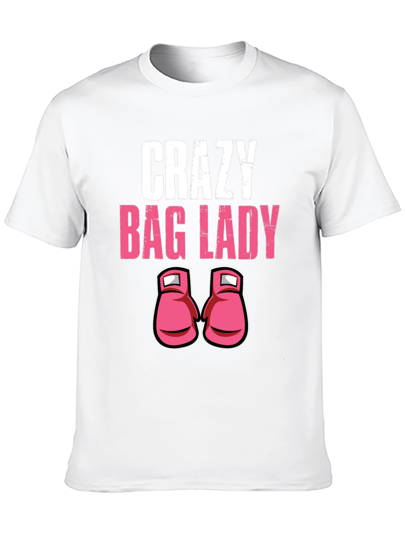 Black Crazy Bag Lady T-Shirt view 10