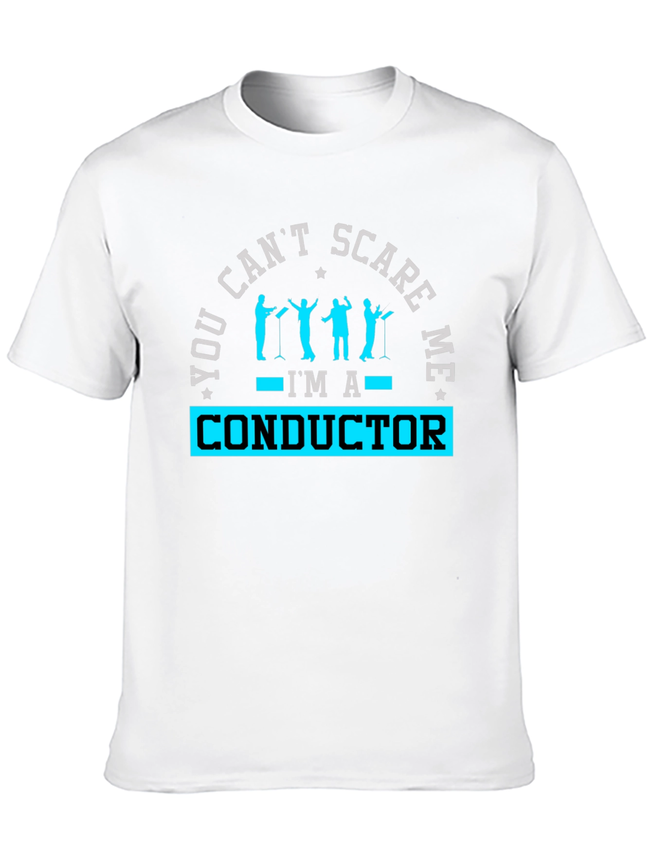 Black Conductor T-Shirt - You Can't Scare Me! view 10