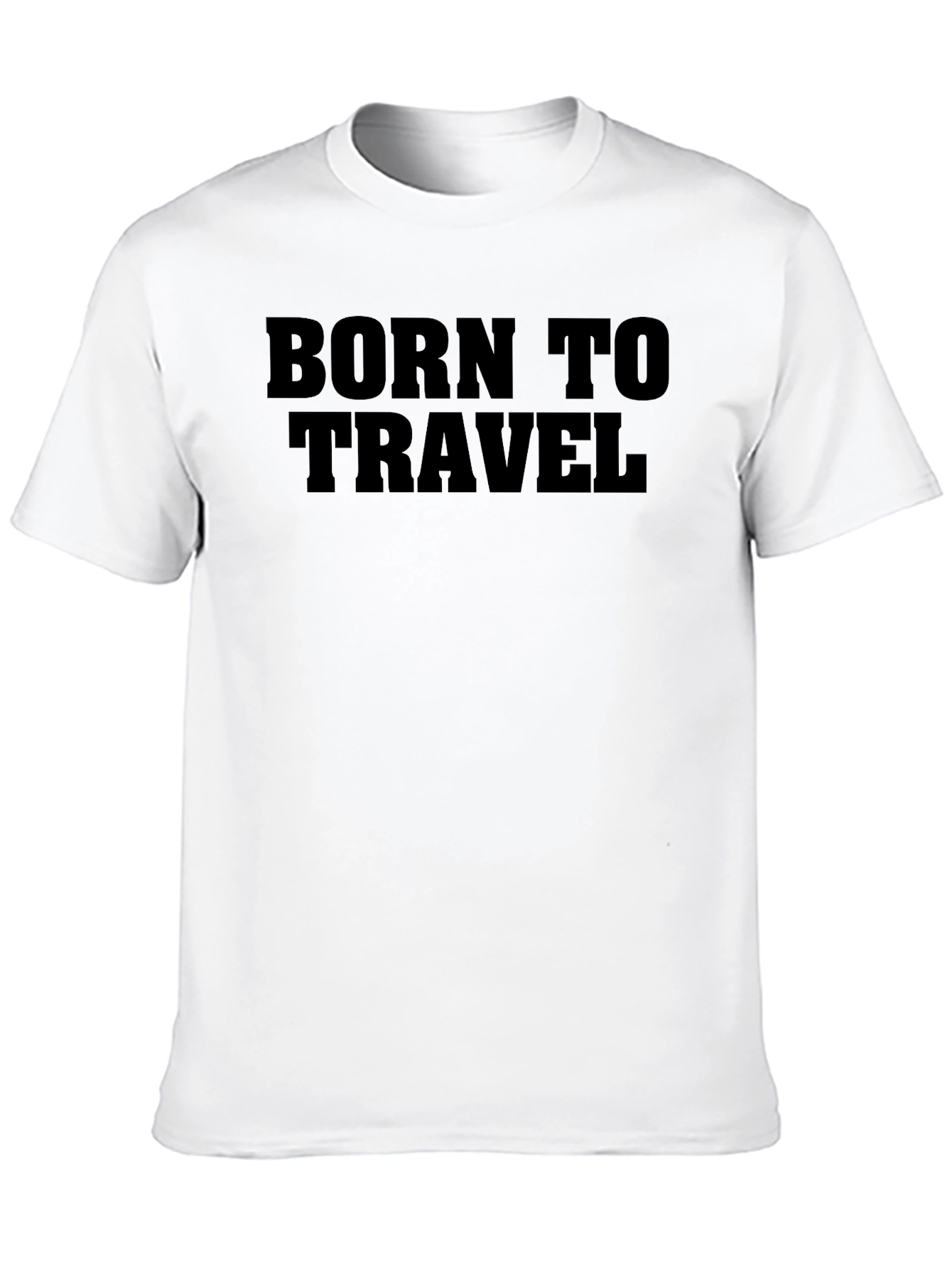 Black Born To Travel T-Shirt | Adventure Ready view 10