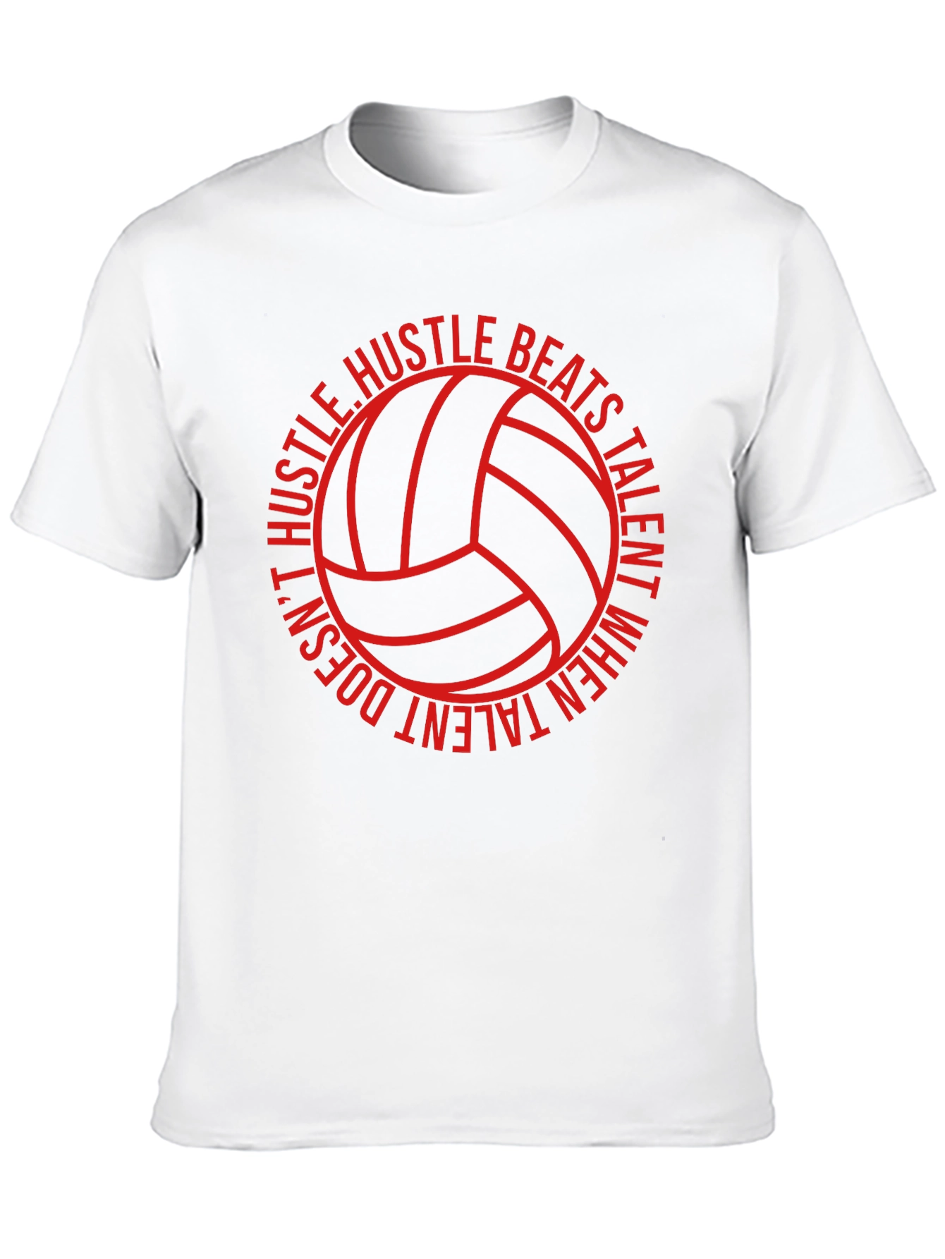 Hustle Beats Talent Volleyball Graphic Tee - 10