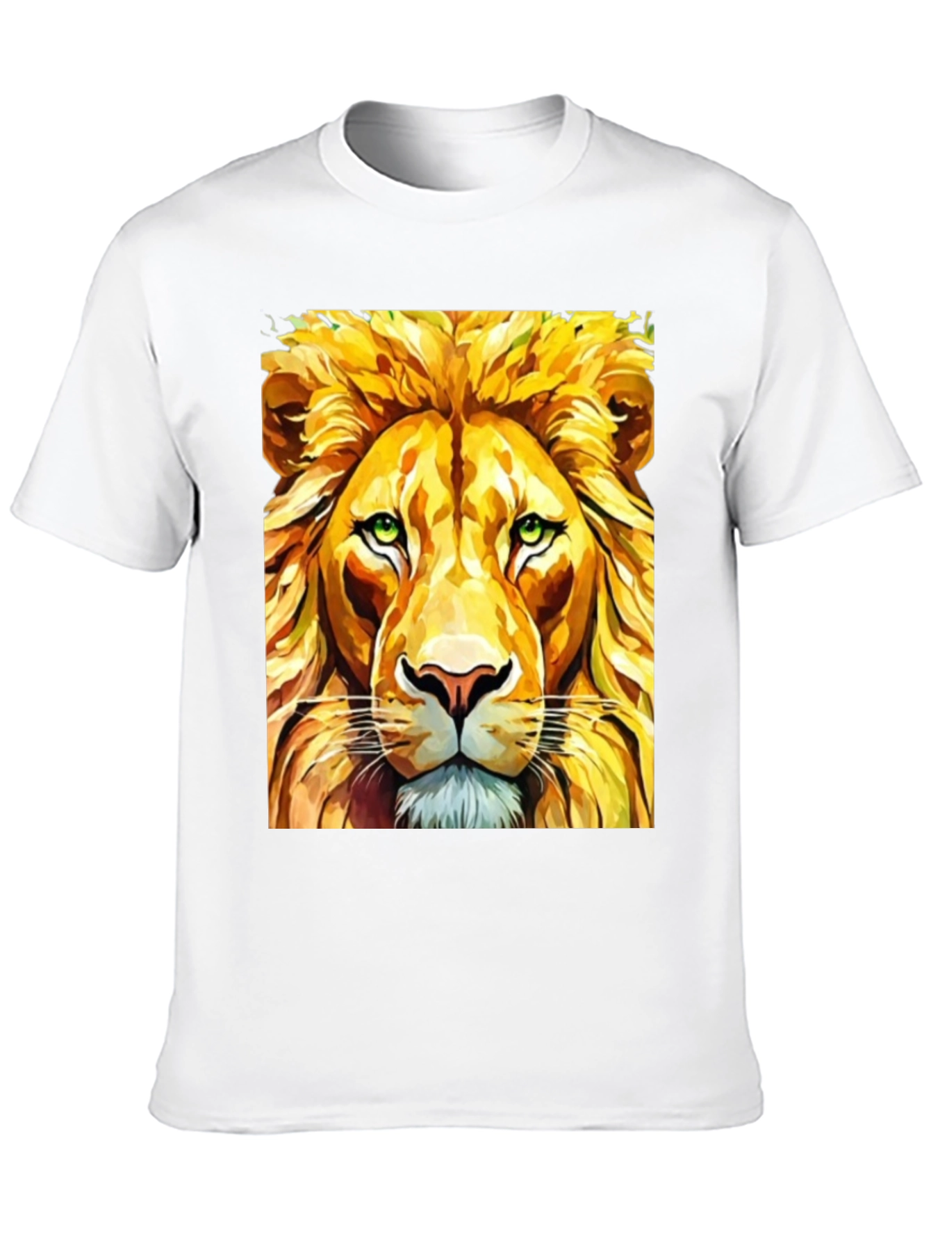 Black Lion Graphic T-Shirt - Bold Animal Print Tee view 10