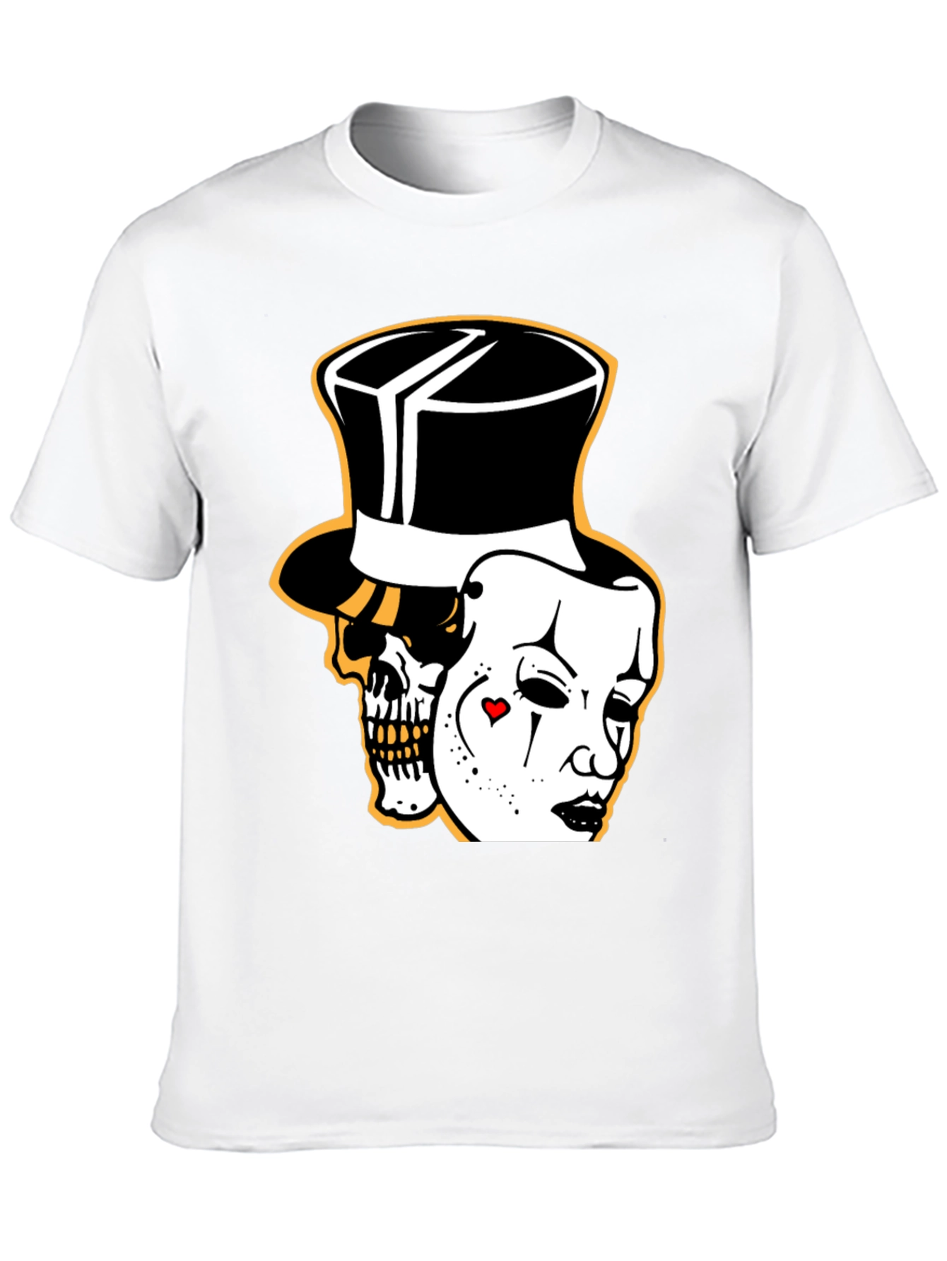 Black Skull & Mask Graphic Tee - Unique Design, Stylish Fit view 10