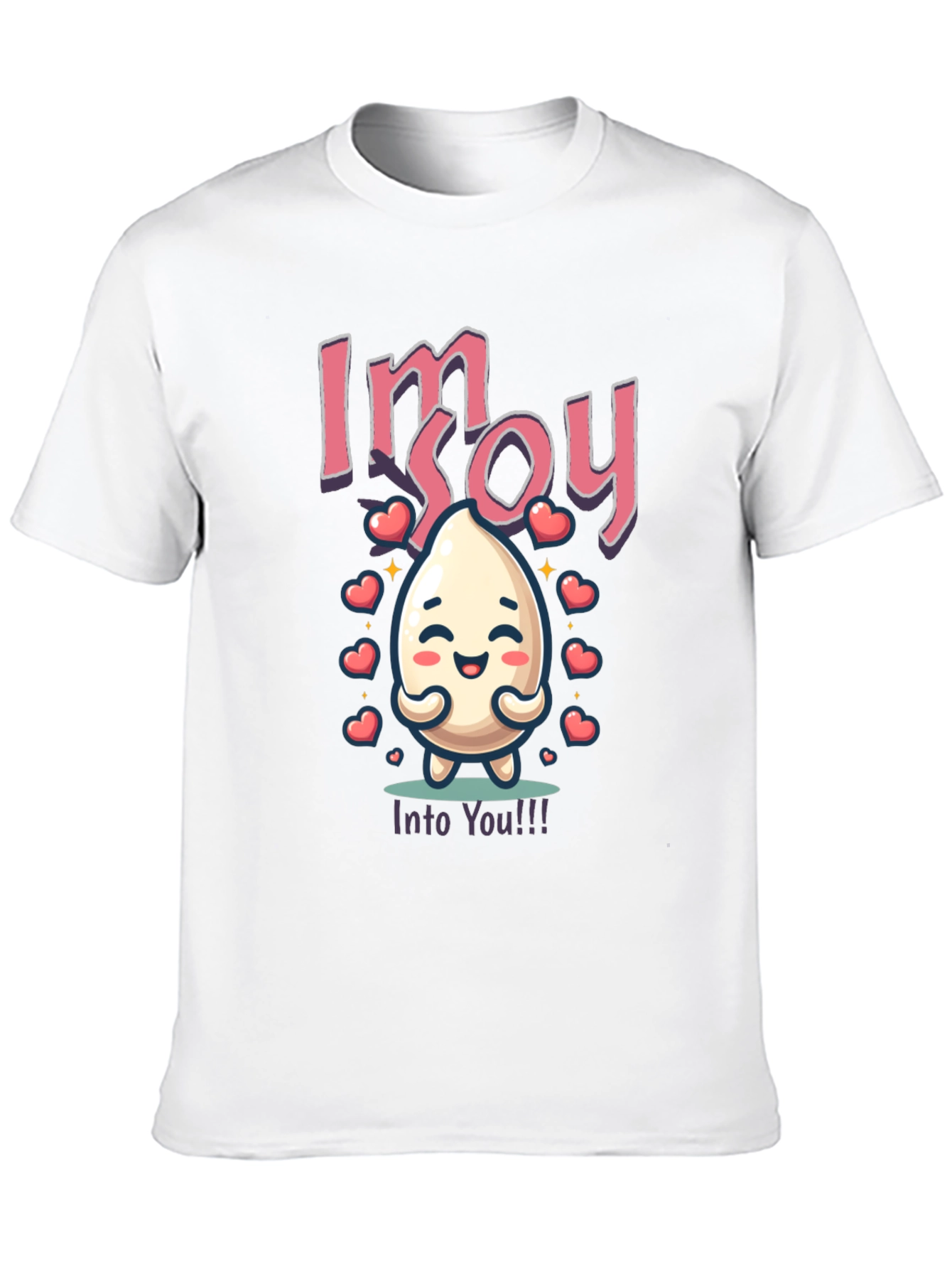 Black I'm Soy Into You T-Shirt - Cute Food Pun view 10