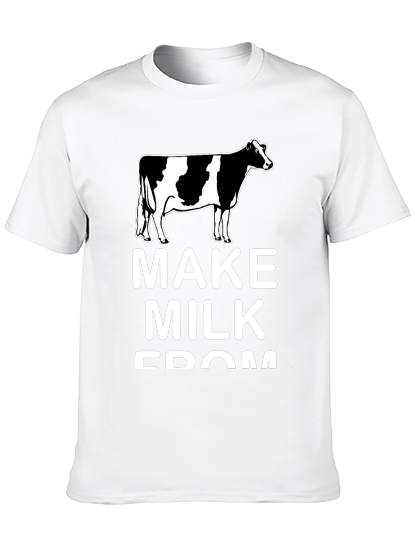 Black Make Milk From Cows Black Tee view 10