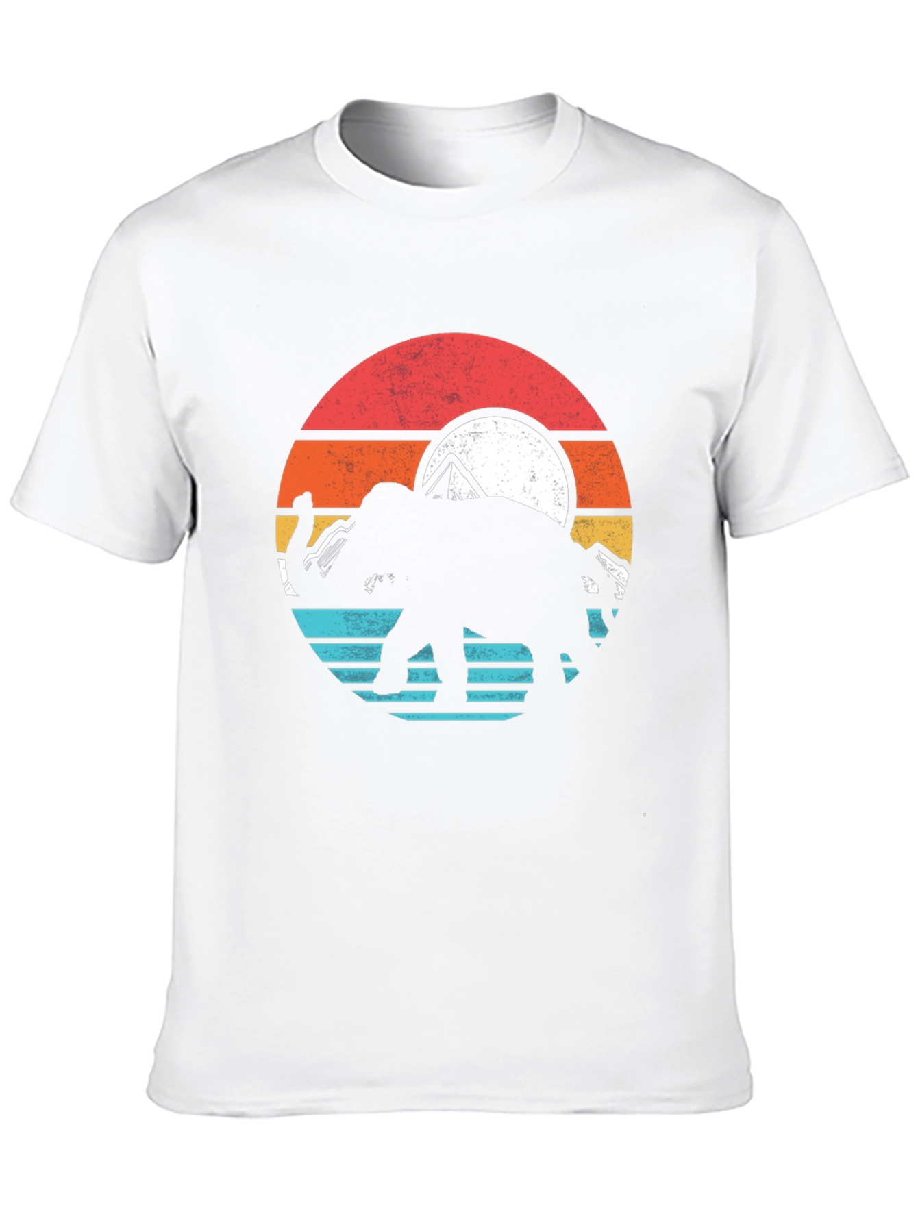 Black Elephant Sunset Graphic Tee - Nature T-Shirt view 10