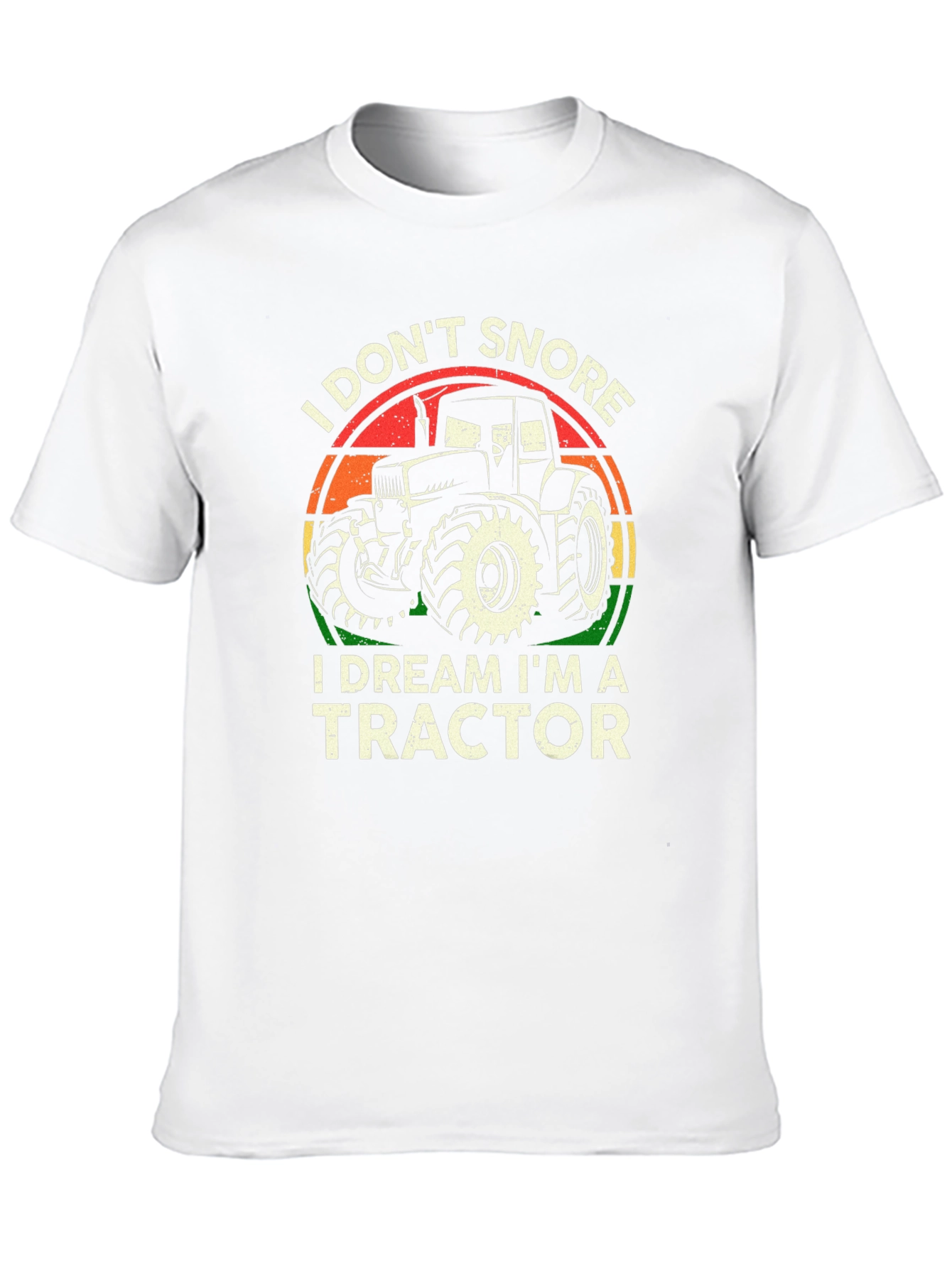 Black I Don't Snore, I Dream I'm A Tractor T-Shirt view 10