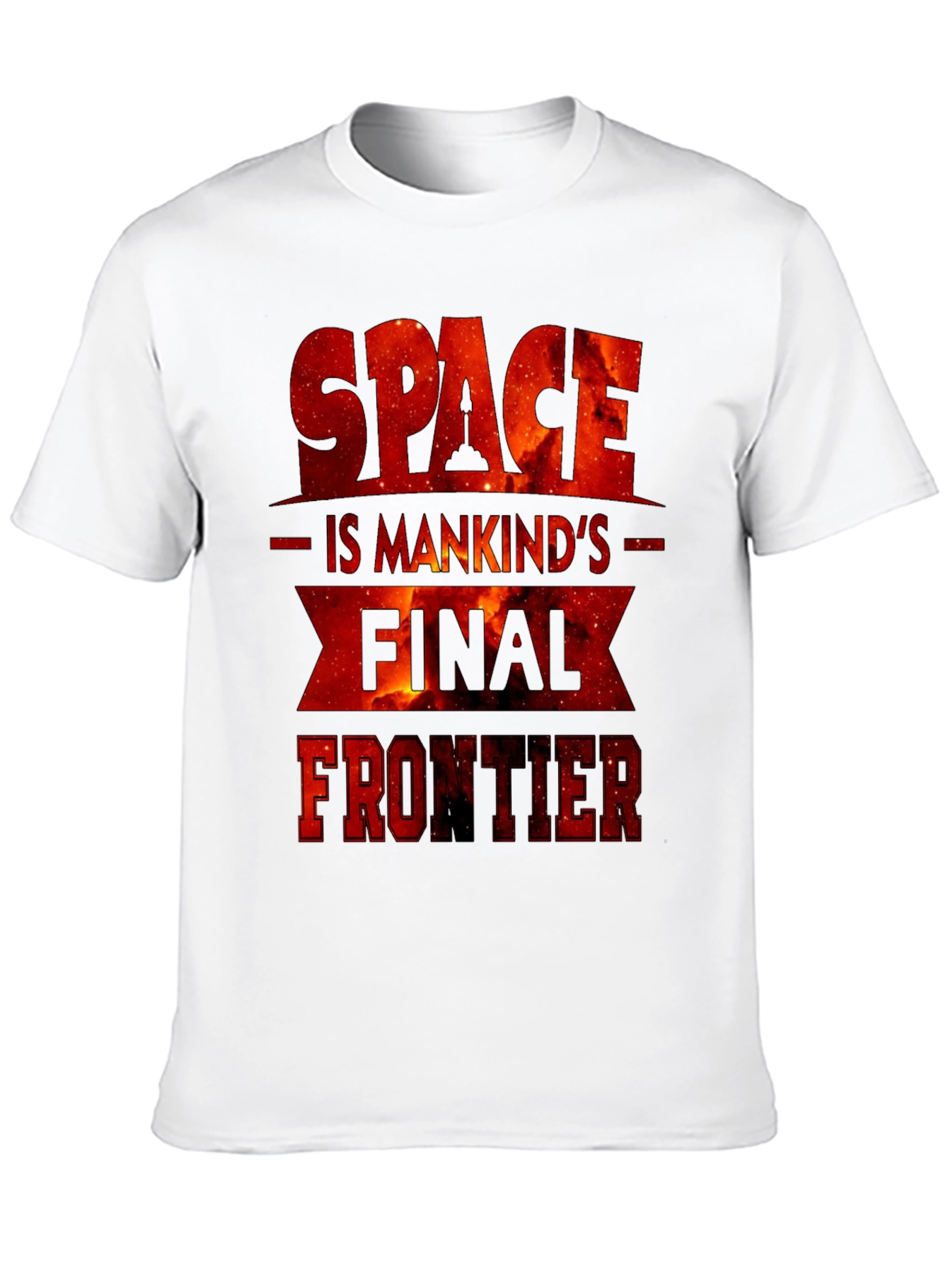 Black Space is Mankind's Final Frontier Graphic Tee view 10