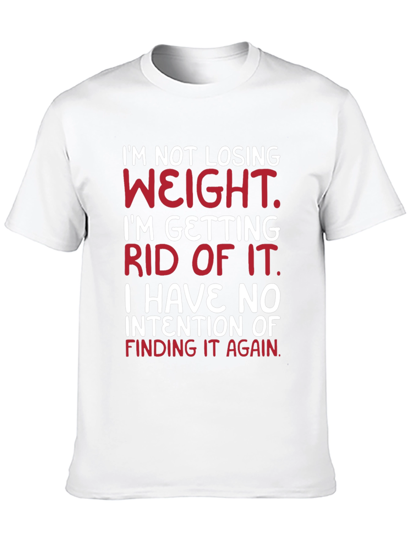 Black Humorous Weight Loss Goal T-Shirt view 10