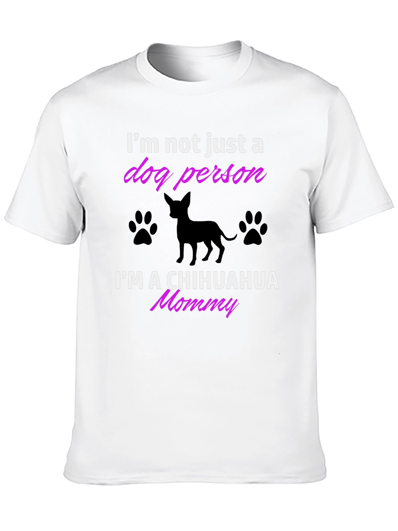Black Chihuahua Mommy T-Shirt - Dog Lover Tee view 10
