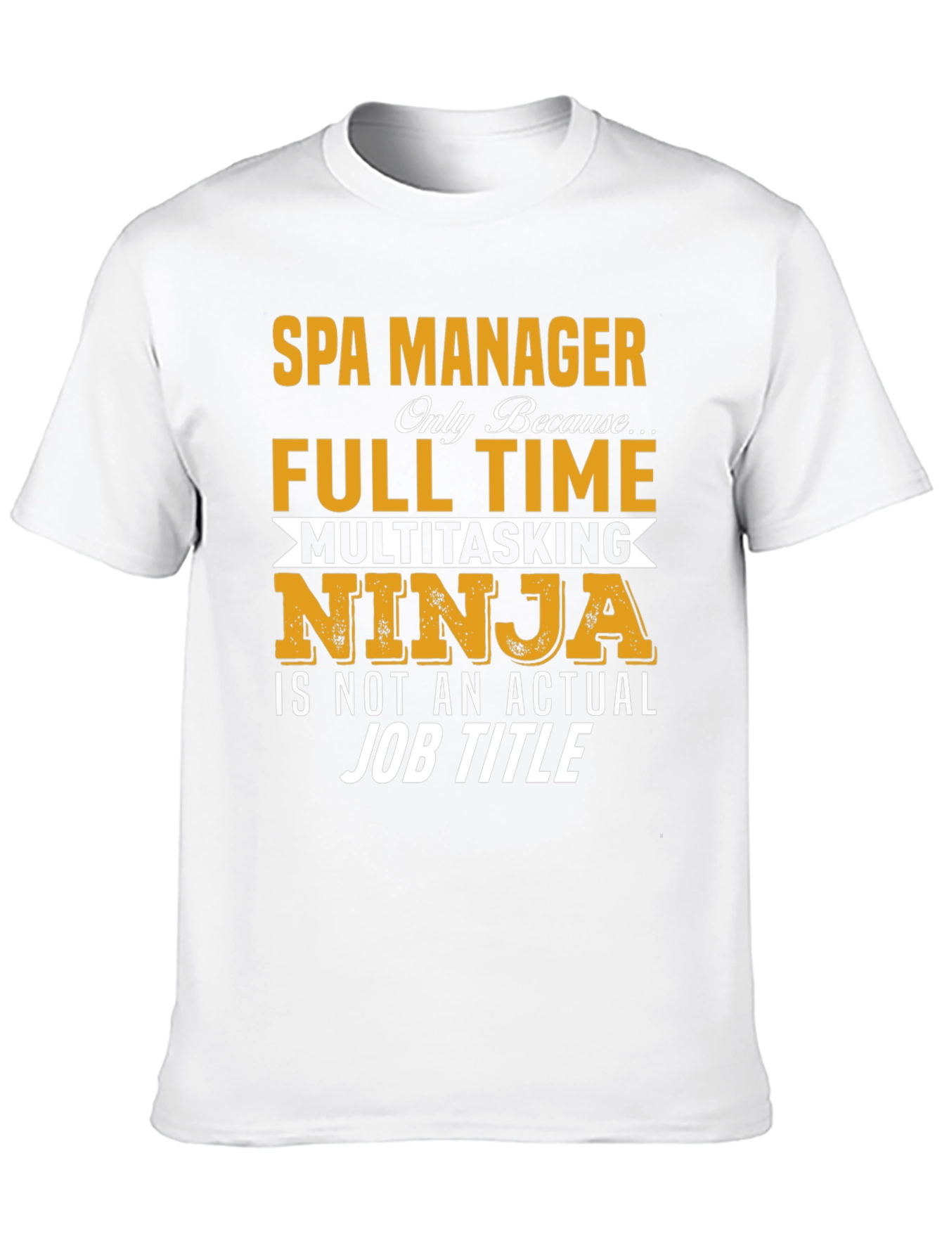 Black Spa Manager Multitasking Ninja T-Shirt view 10