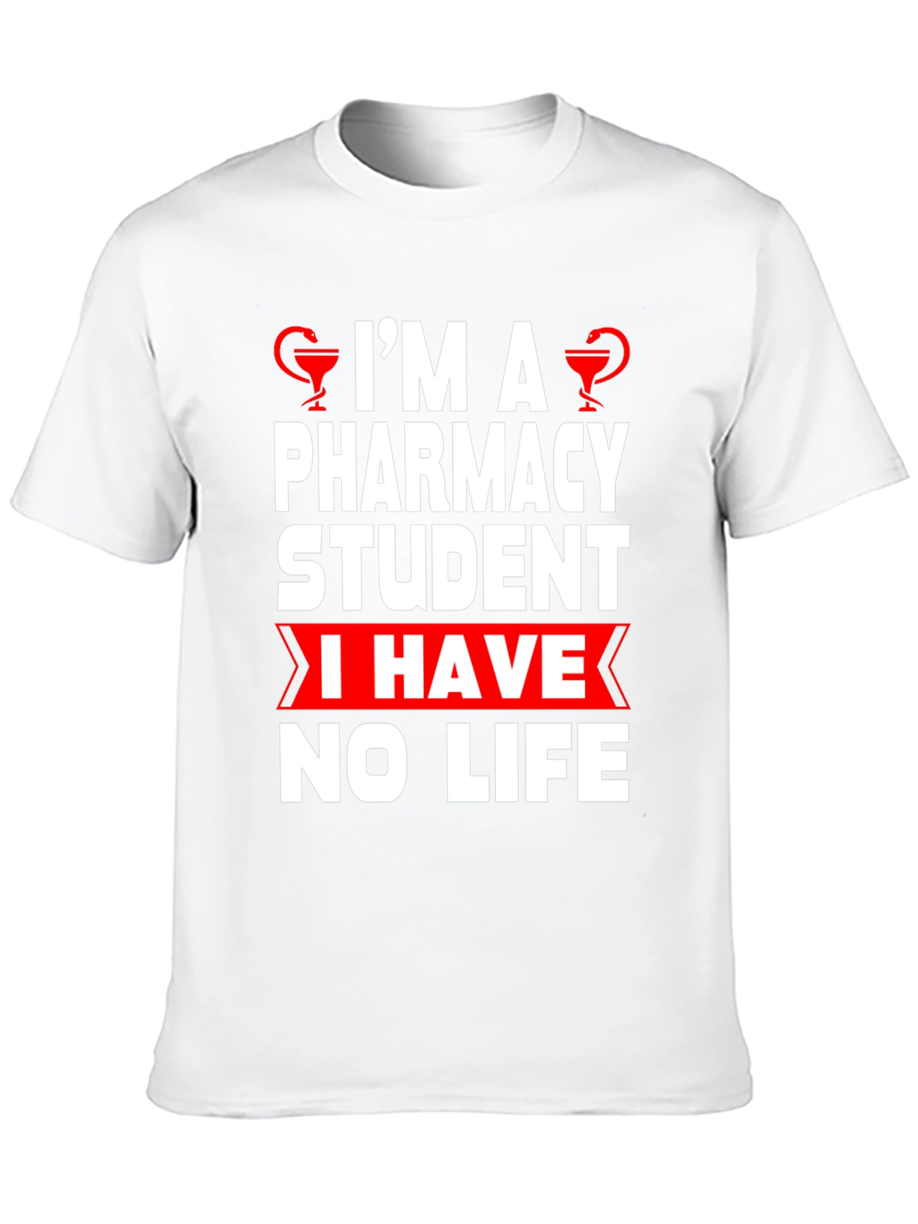 Black Pharmacy Student Humor T-Shirt - No Life! view 10