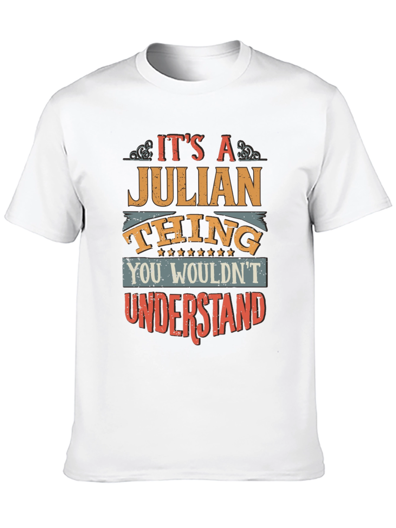 Black It's a Julian Thing - Funny T-Shirt view 10