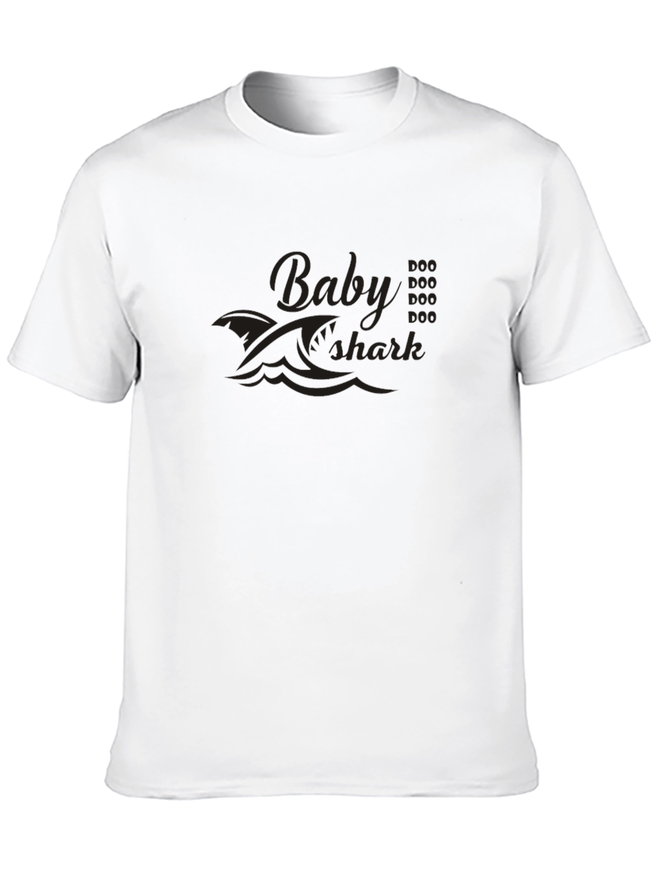 Black Baby Shark T-Shirt - Soft Cotton Blend view 10