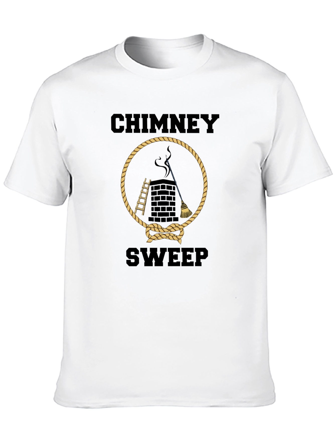 Black Chimney Sweep T-Shirt - Graphic Tee view 10