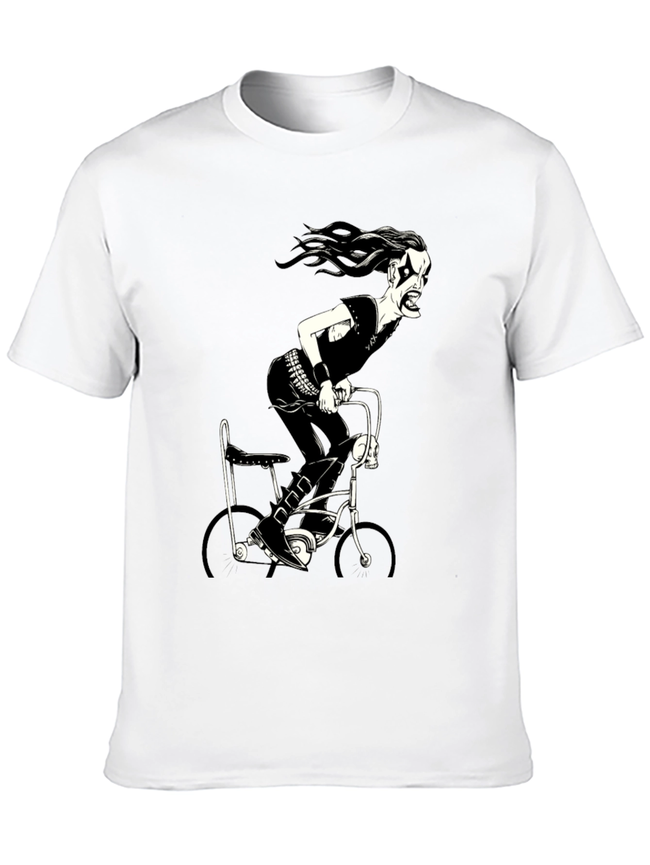 Black Black Metal Bike Rider Graphic T-Shirt view 10