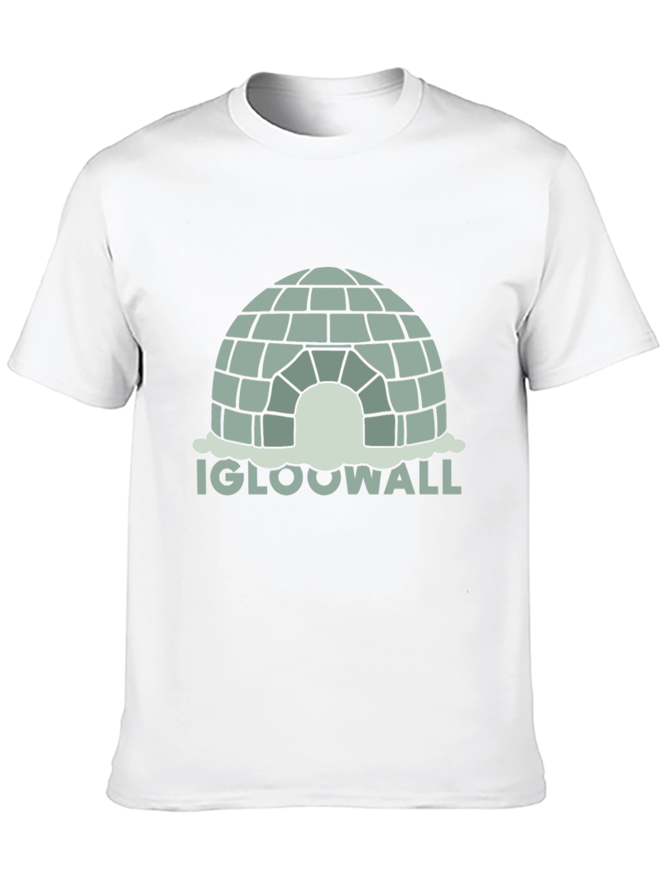 Black Igloo Wall Graphic Tee - Black Cotton T-Shirt view 10