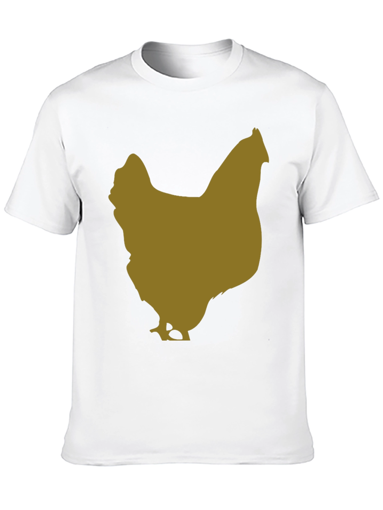 Black Chicken Silhouette Tee - Black Cotton Blend view 10
