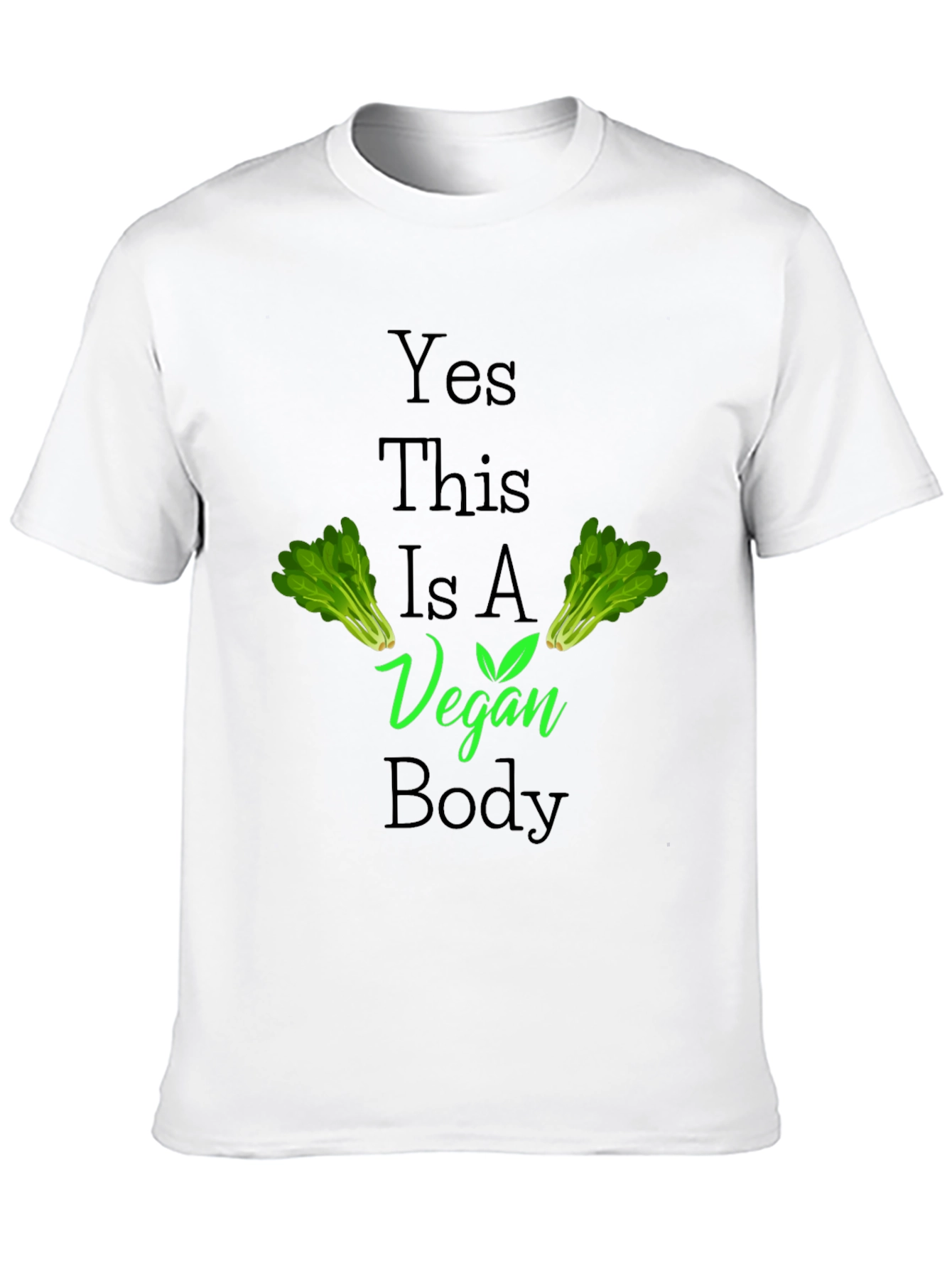 Black Vegan Body T-Shirt - Plant Powered Lifestyle Apparel view 10