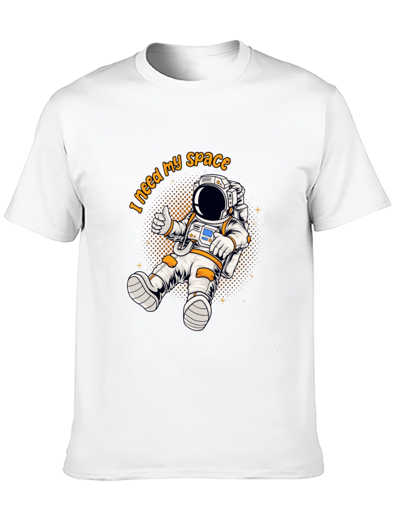 Black I Need My Space Astronaut Graphic T-Shirt view 10