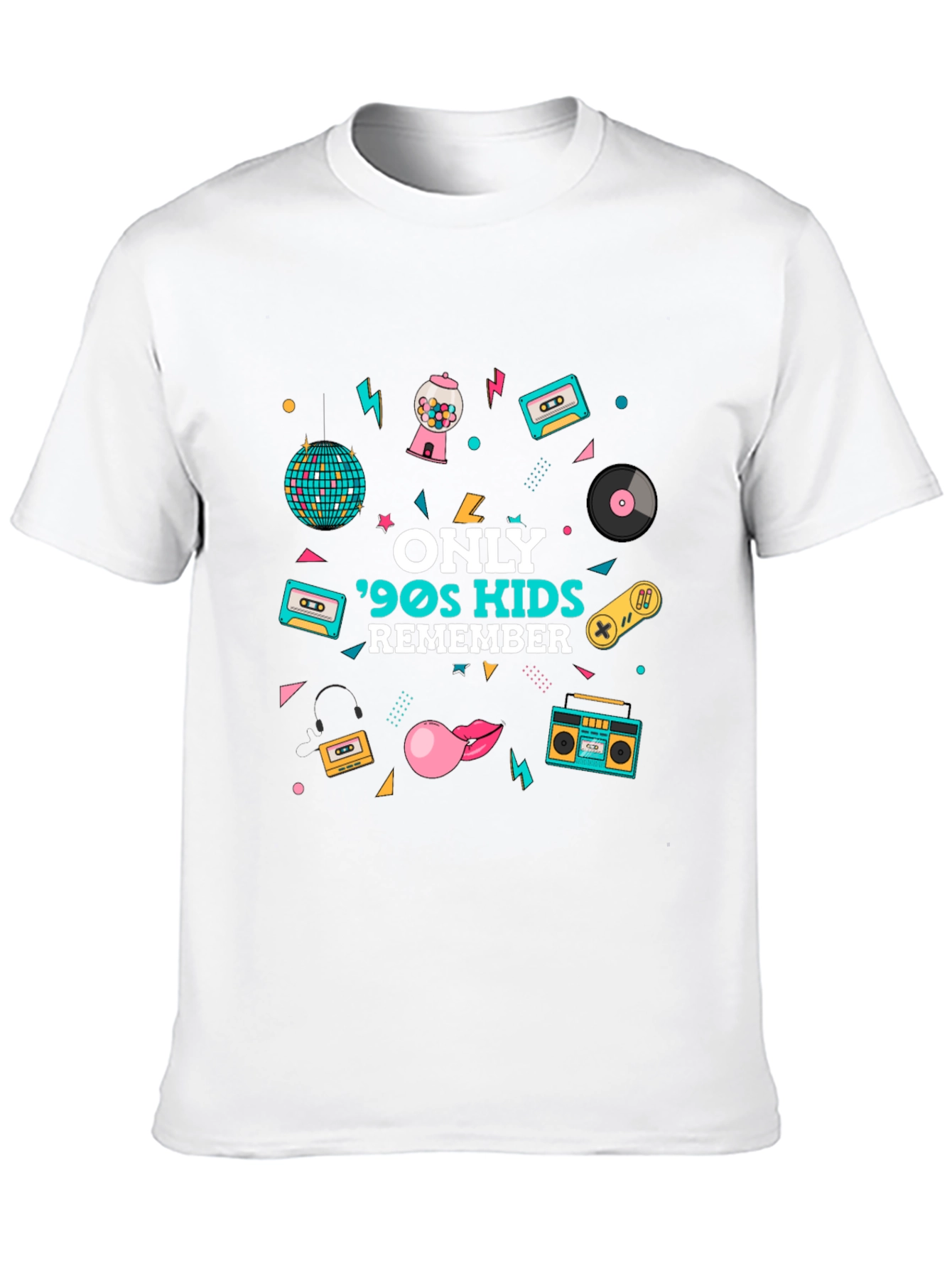 Black 90s Kids Remember Graphic T-Shirt view 10