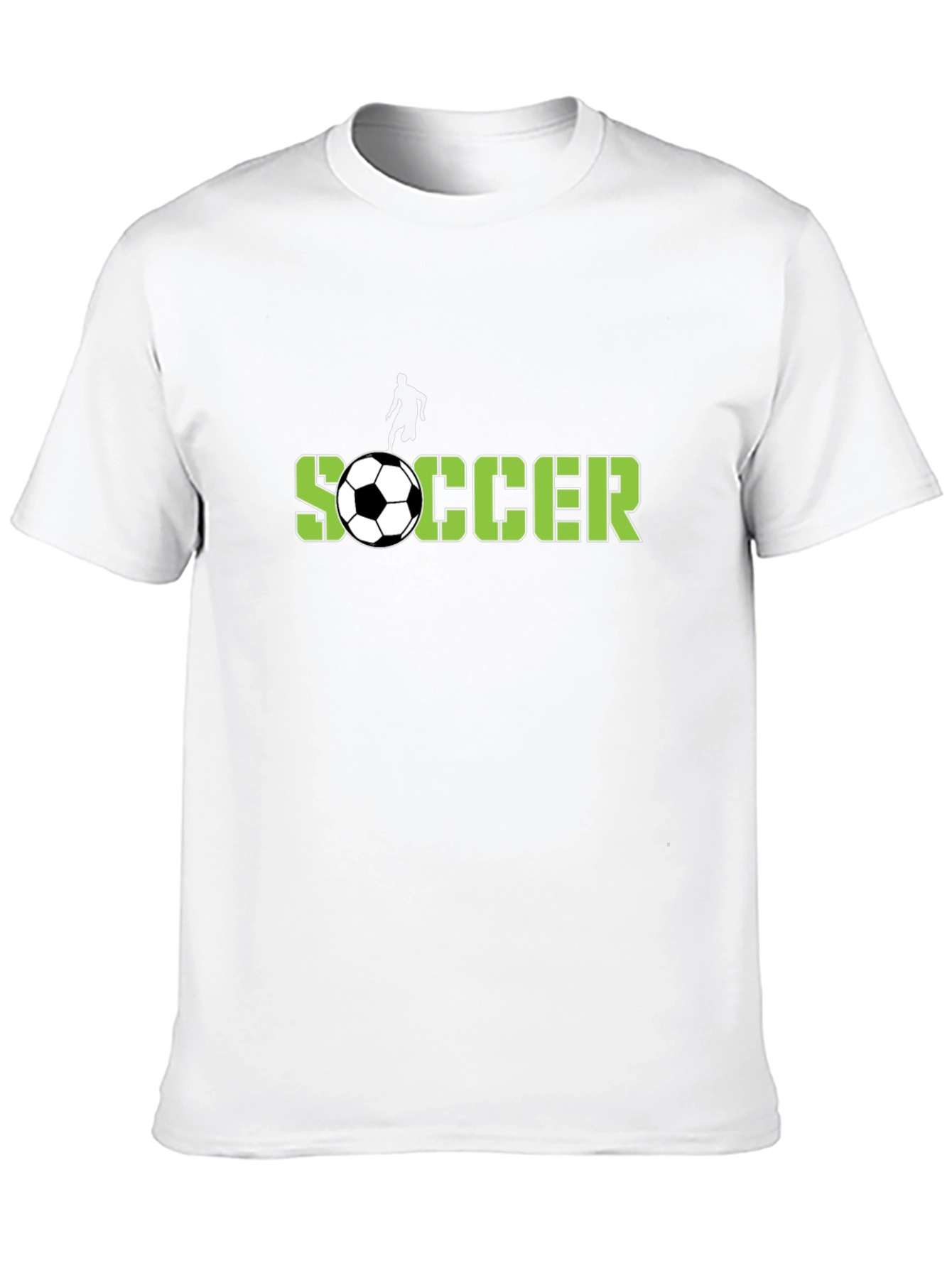 Black Soccer Graphic T-Shirt - Black Cotton Tee view 10