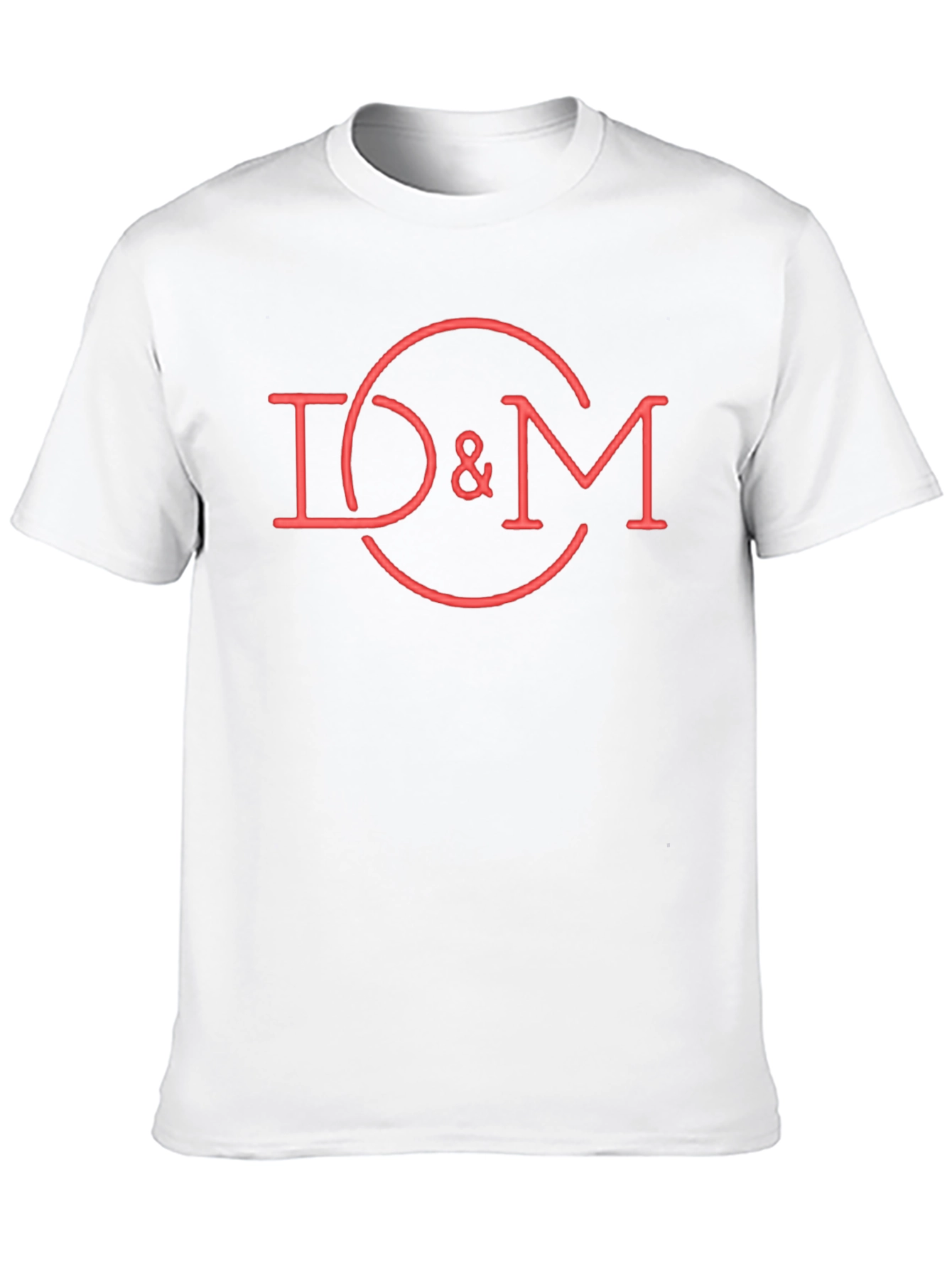 Black D&M Red Graphic Tee - Cool Casual Cotton T-Shirt view 10