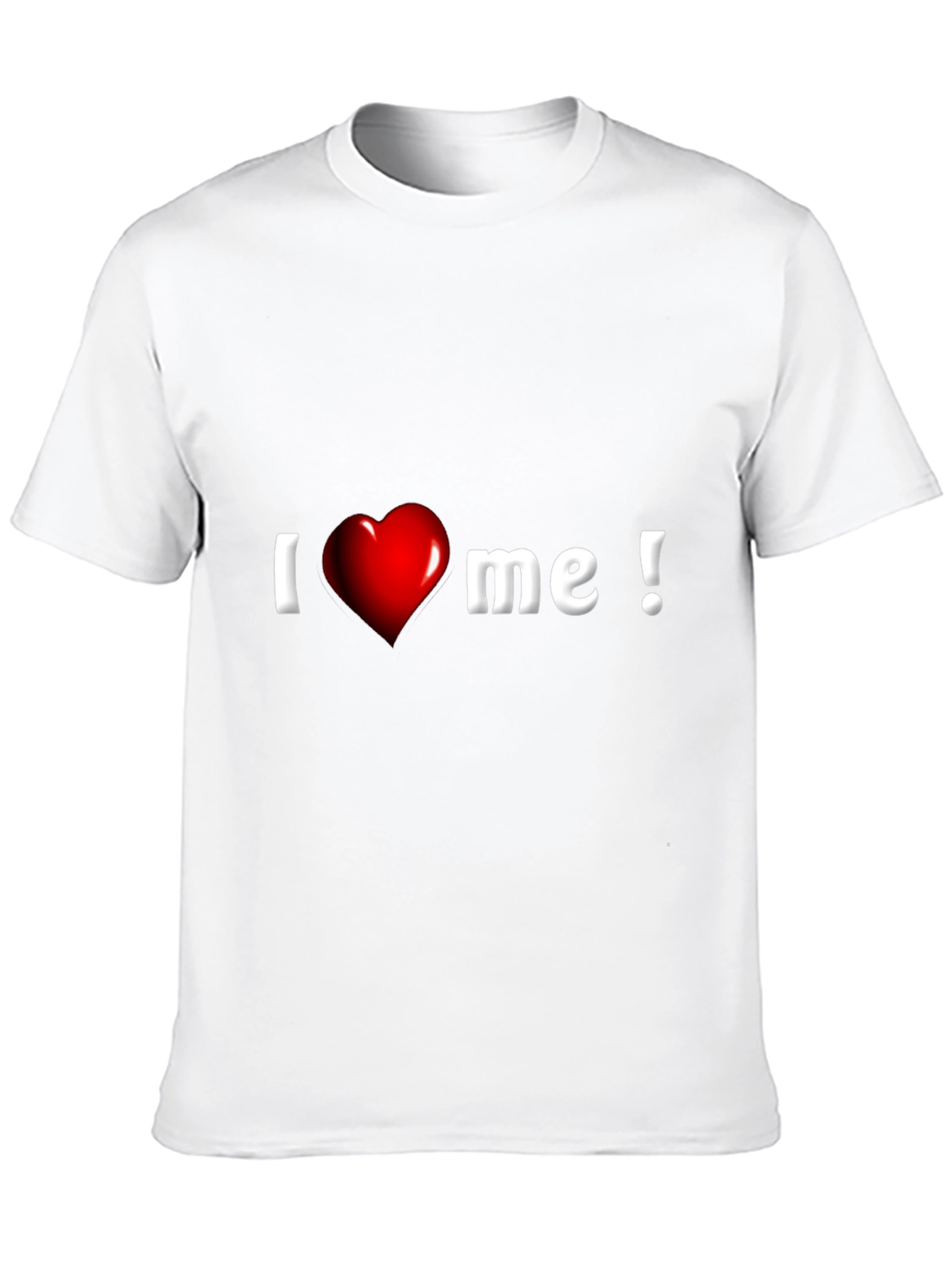 Black I Heart Me Graphic Tee - Black Cotton Blend view 10