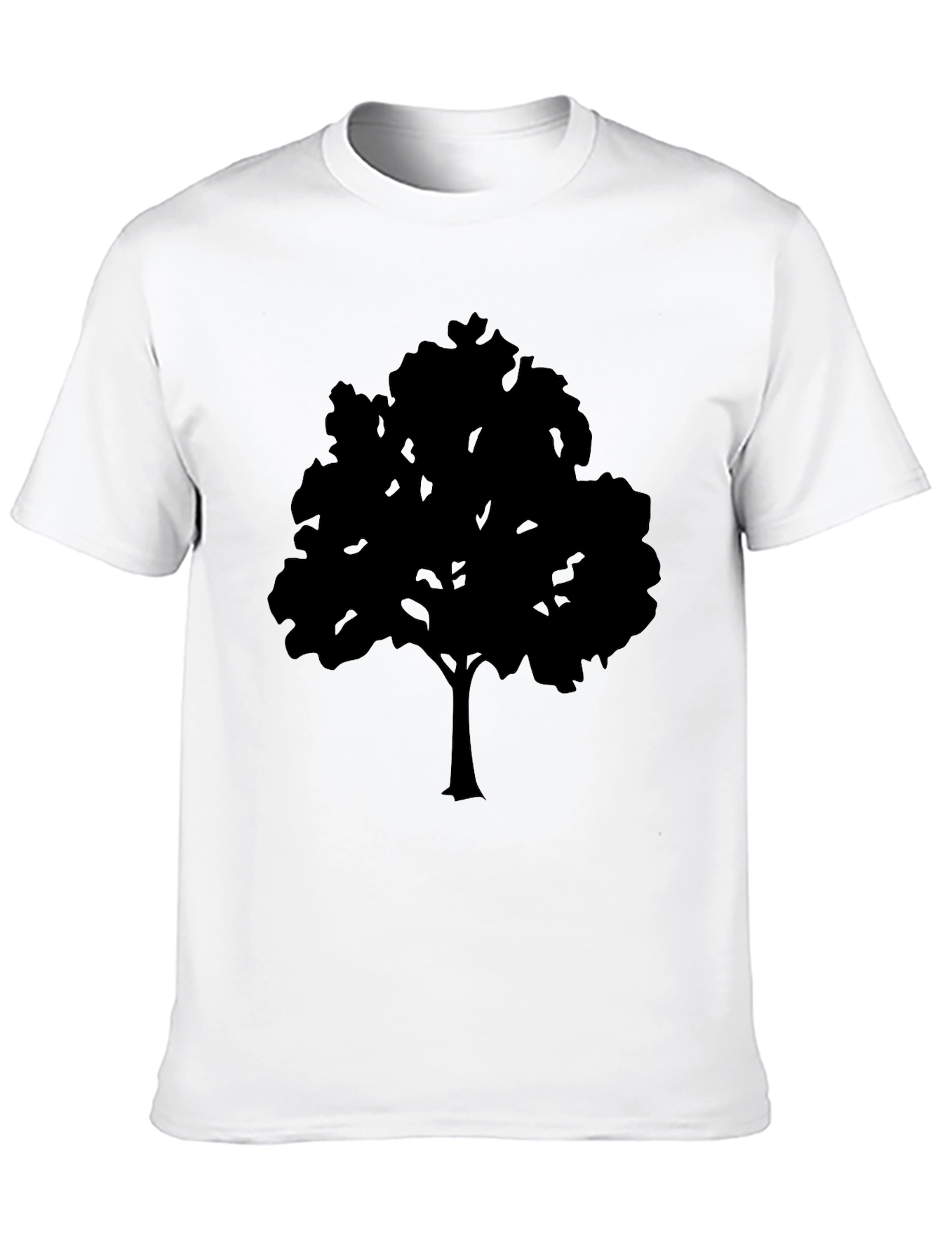 Black Black Tree Graphic Tee - Nature Inspired Design view 10
