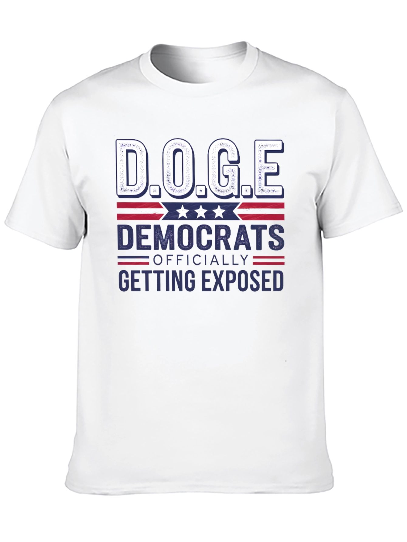 Black D.O.G.E. Democrats Exposed T-Shirt view 10