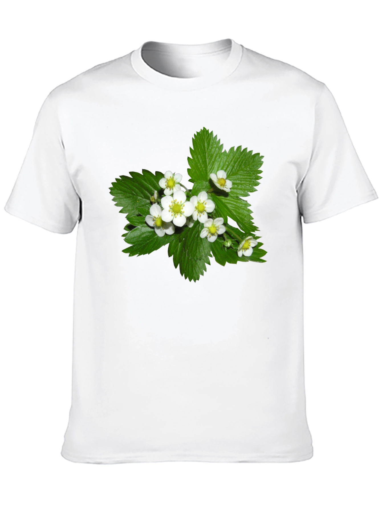 Black Floral Graphic Tee - Black Cotton Blend T-Shirt view 10