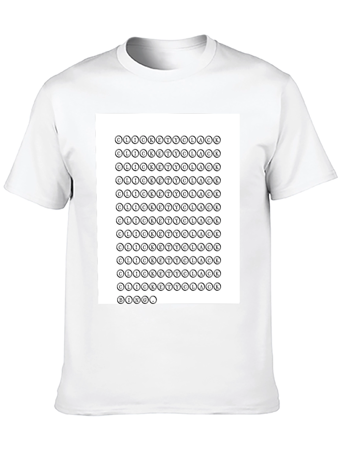Black Clickety Clack Bingo T-Shirt - Quirky & Unique Design view 10