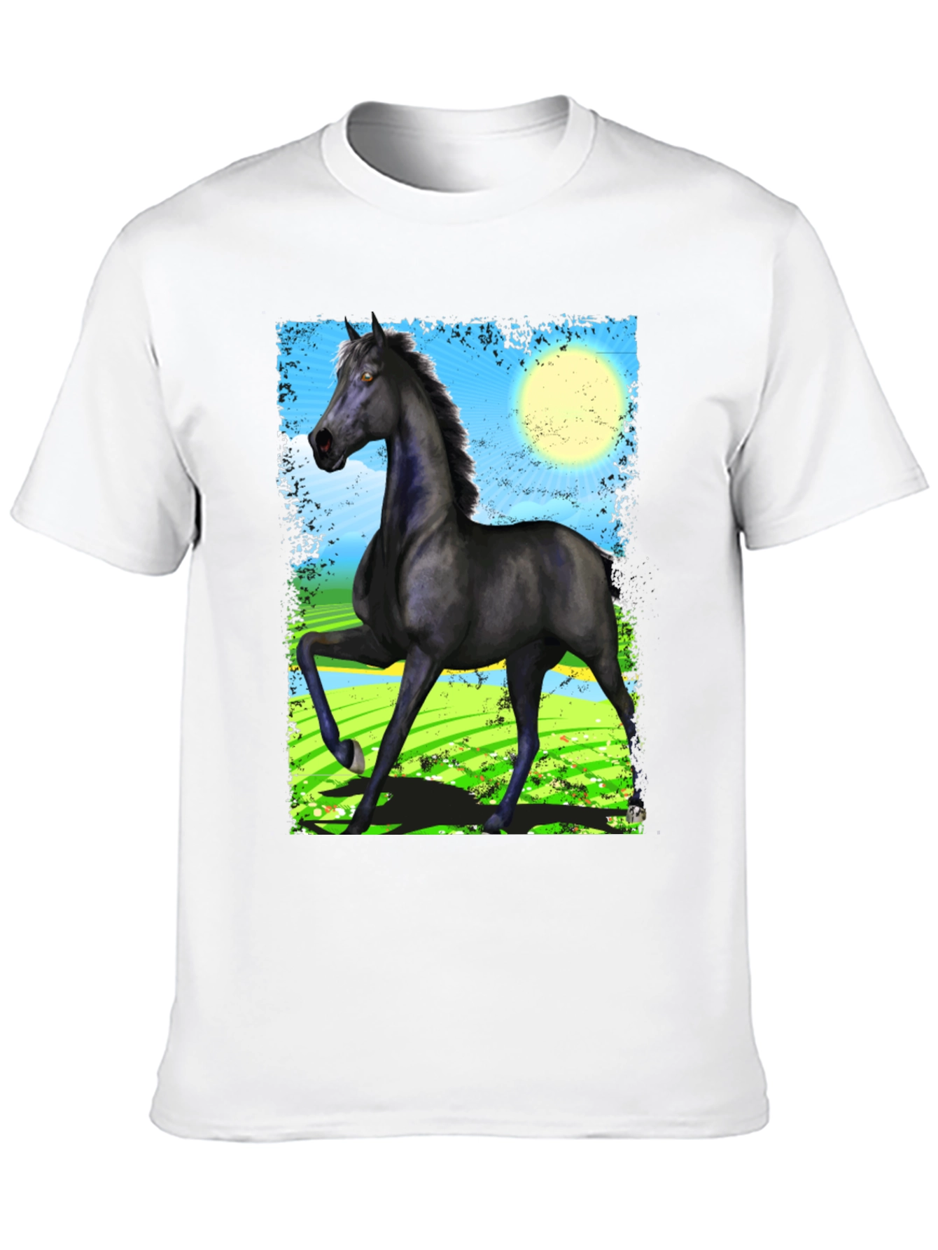 Black Black Horse Graphic Tee - Men's Fashion view 10