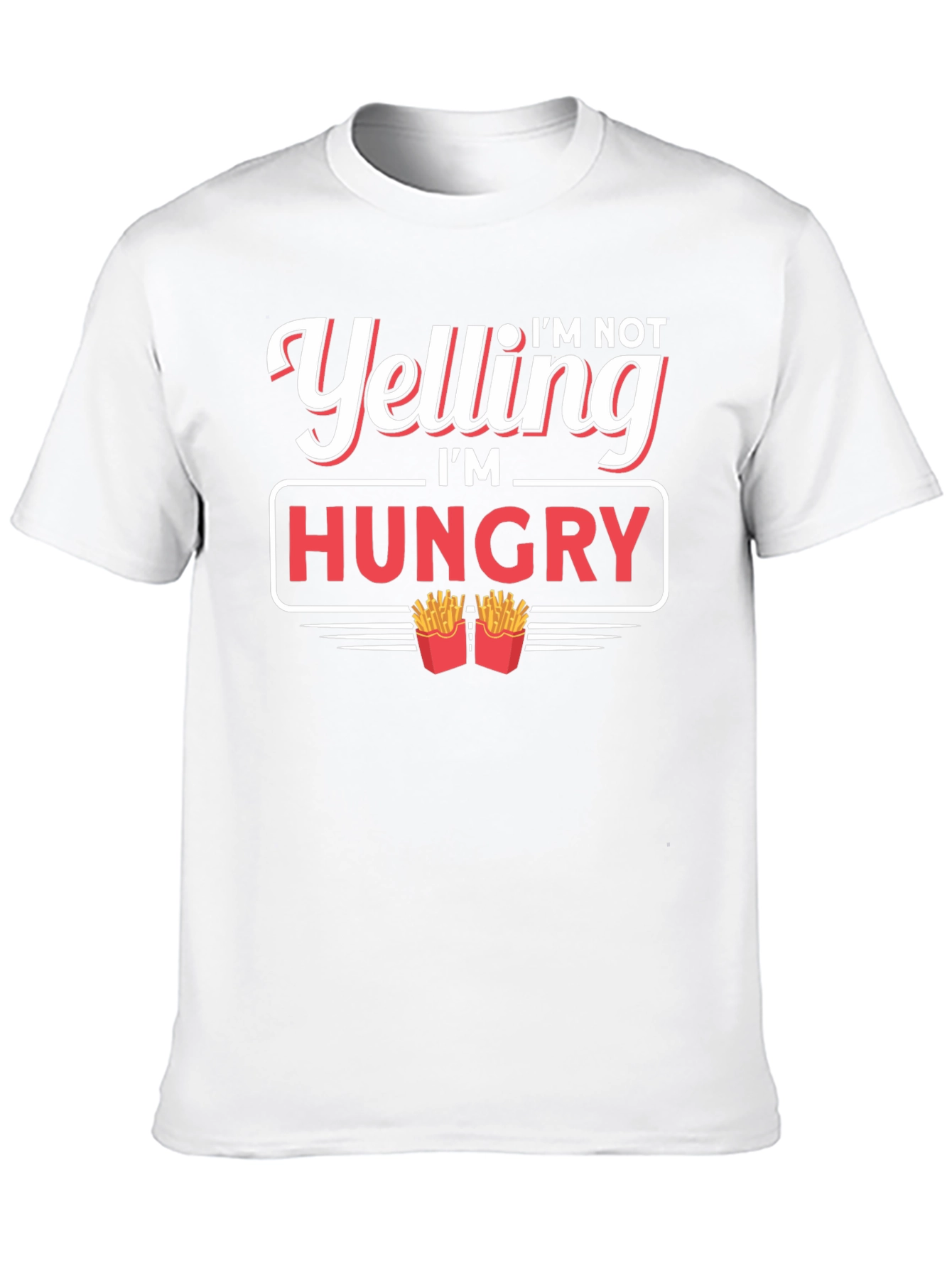 Black I'm Not Yelling I'm Hungry T-Shirt view 10