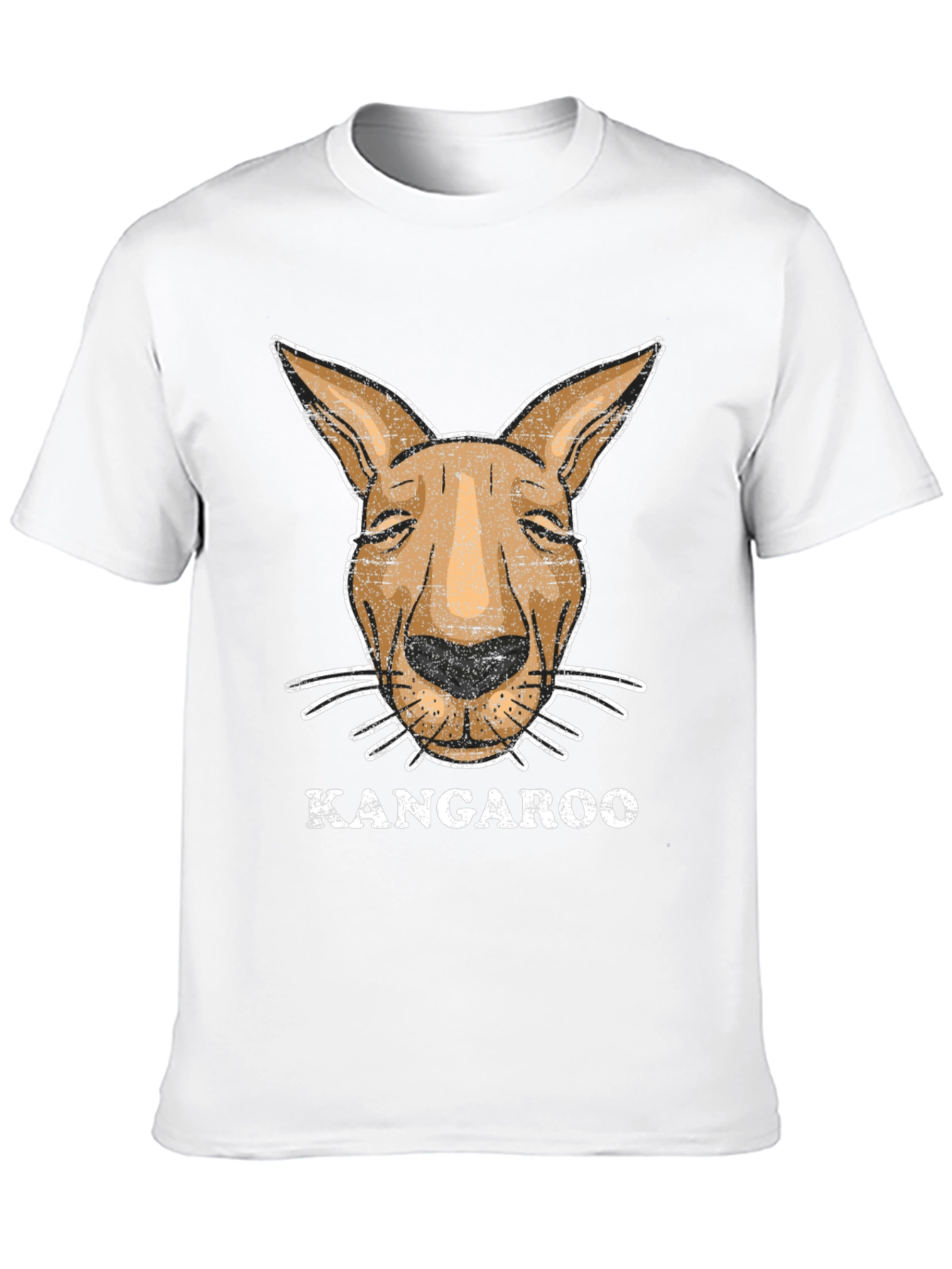 Black Kangaroo Graphic Tee - Novelty Animal Design view 10